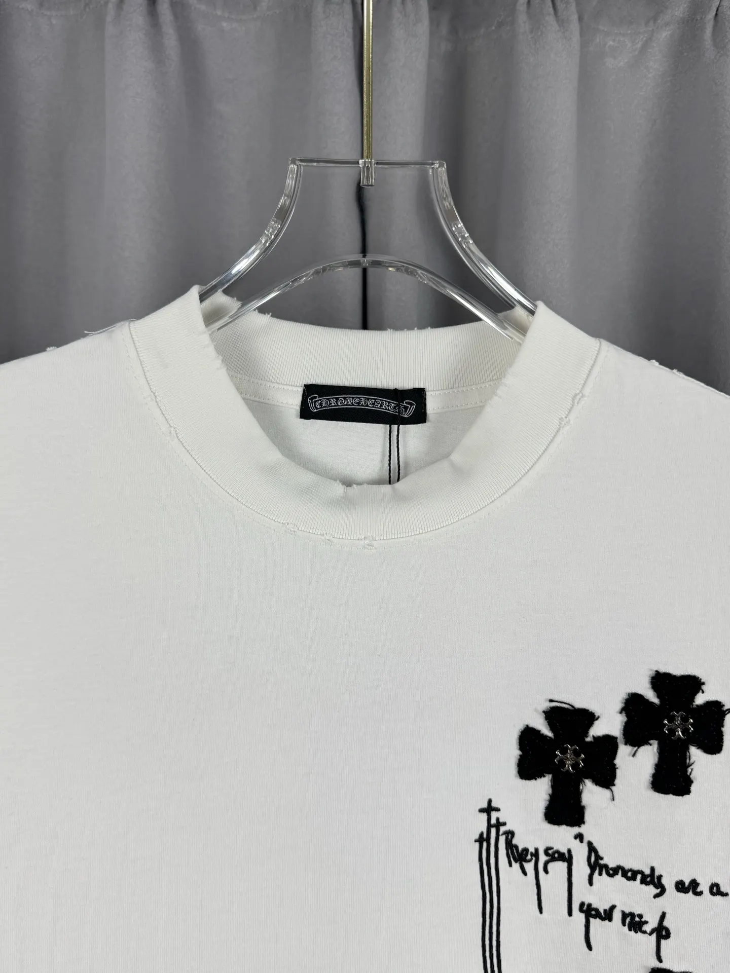 Chrome Hearts Acid-Wash Embroidered T-Shirt D17019551 — view 5