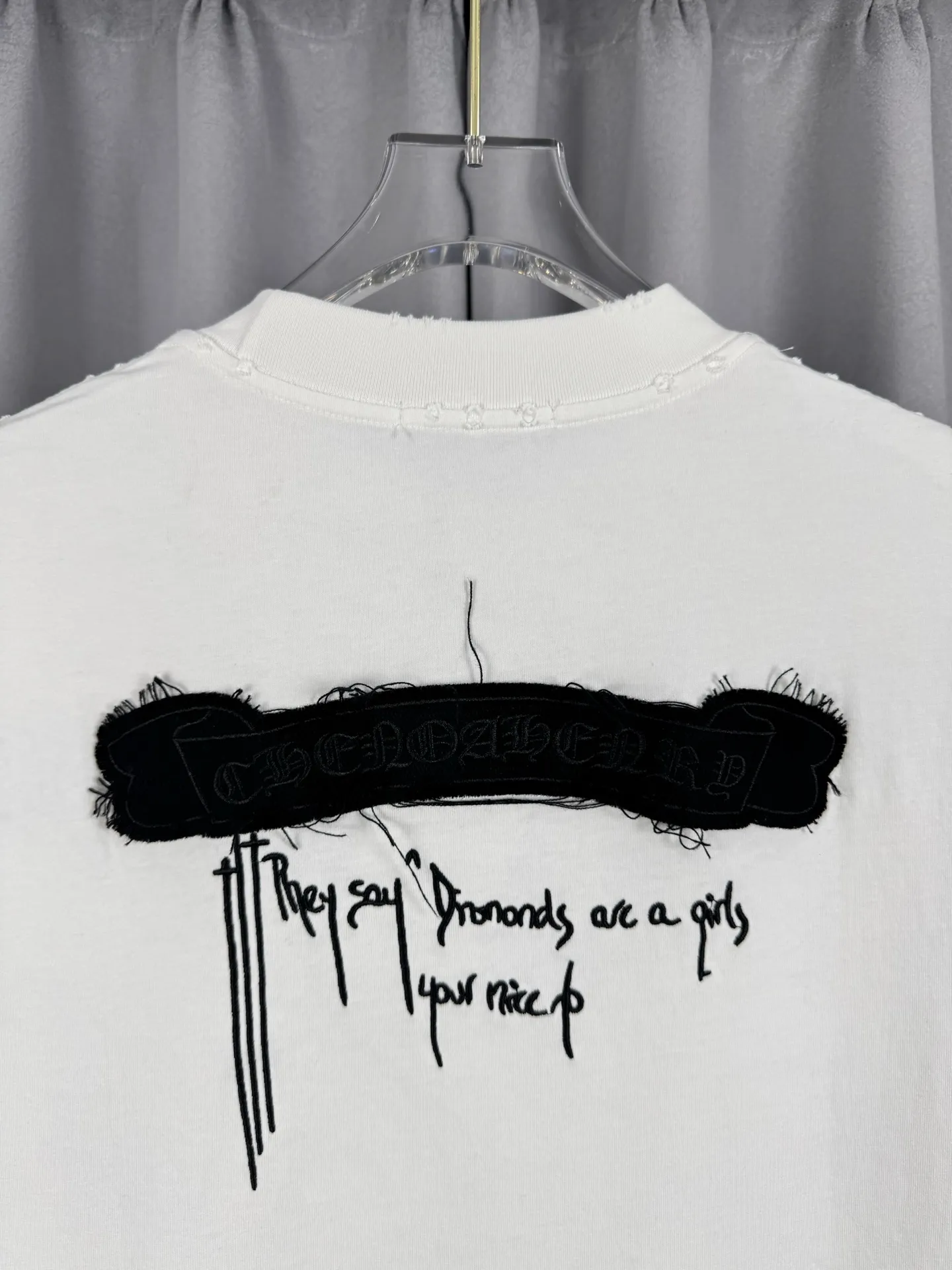 Chrome Hearts Acid-Wash Embroidered T-Shirt D17019551 — view 9