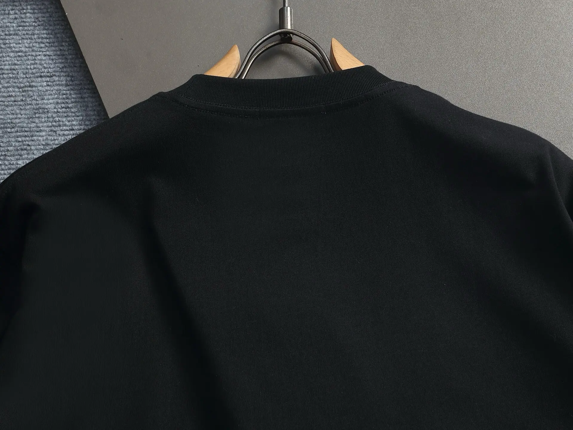 Logo Flocked Cotton T-Shirt D17514611 — view 11