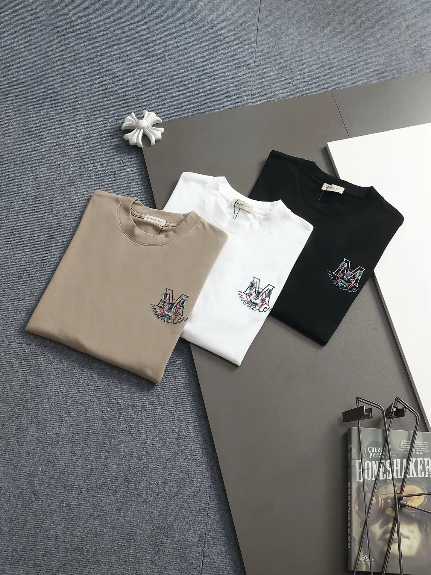 Logo-Embroidered Cotton-Jersey T-Shirt D17514593 — view 12