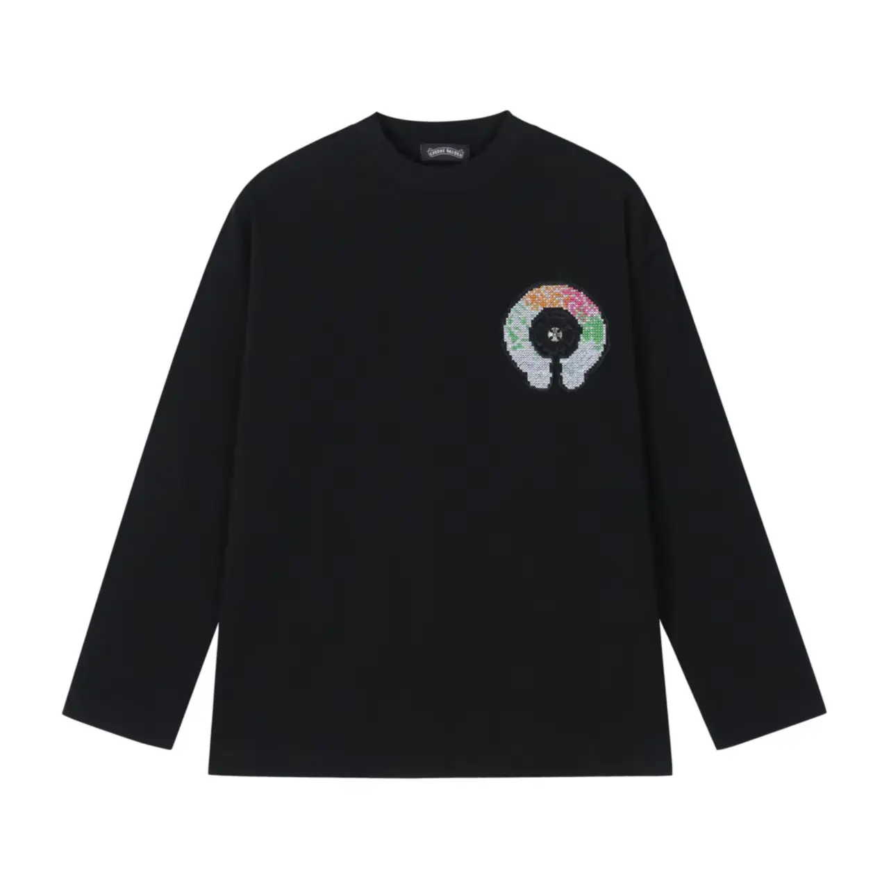 Embroidered Patch Long-Sleeve T-Shirt D17524905 — view 2