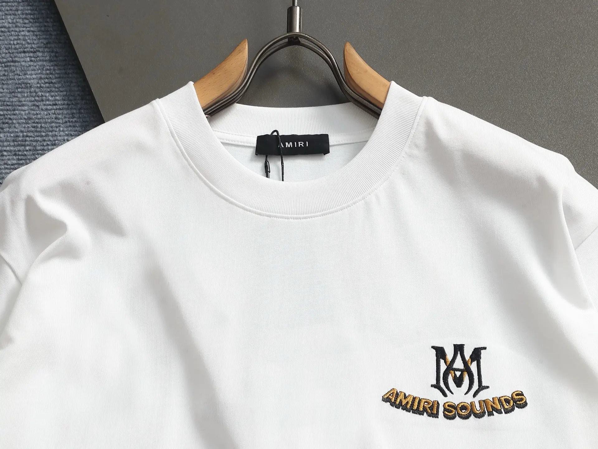 Amiri Sounds Logo Cotton T-Shirt D17514602 — view 3