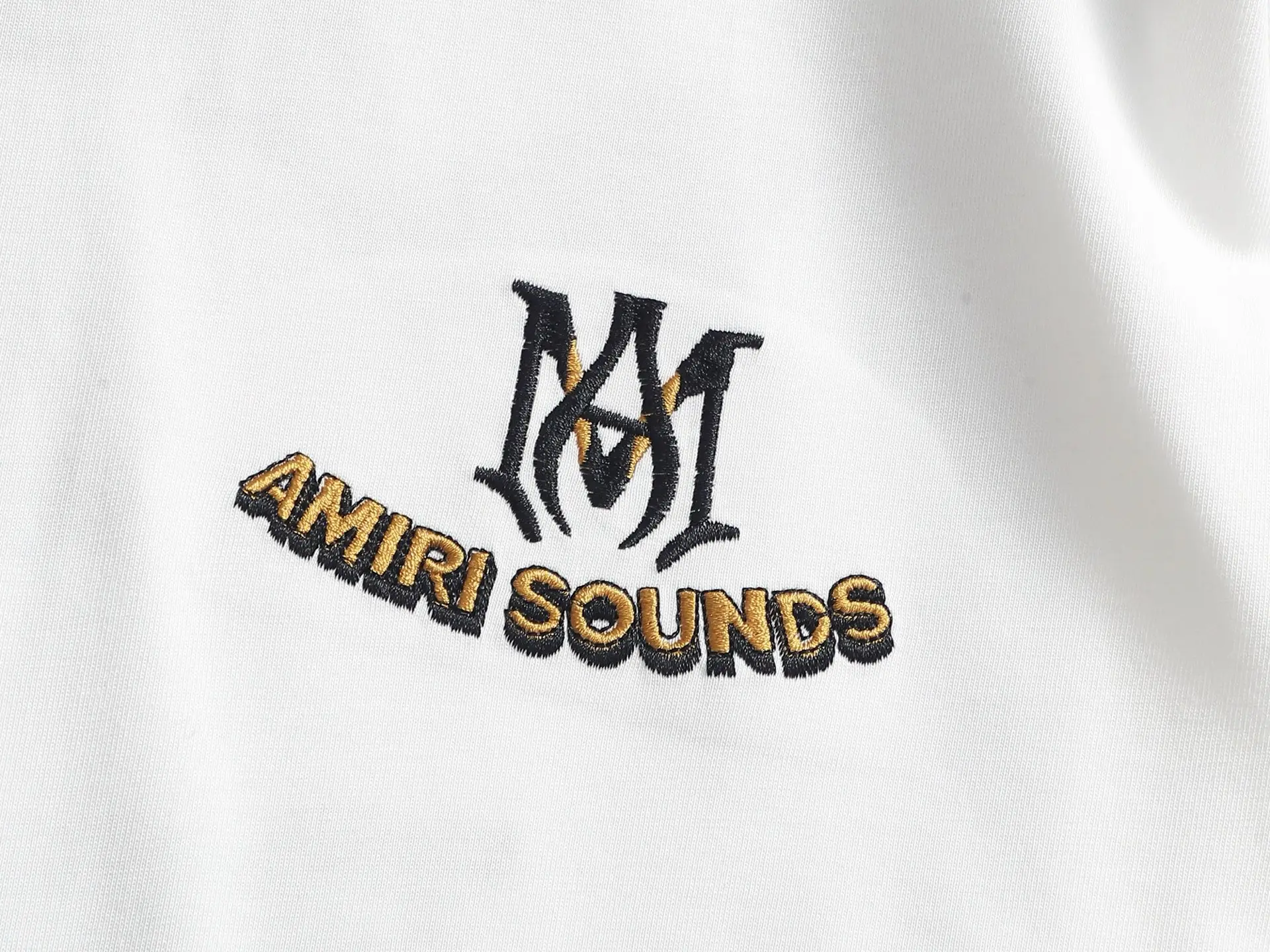Amiri Sounds Logo Cotton T-Shirt D17514602 — view 5