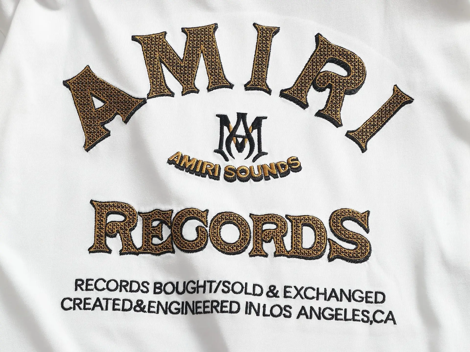 Amiri Sounds Logo Cotton T-Shirt D17514602 — view 10