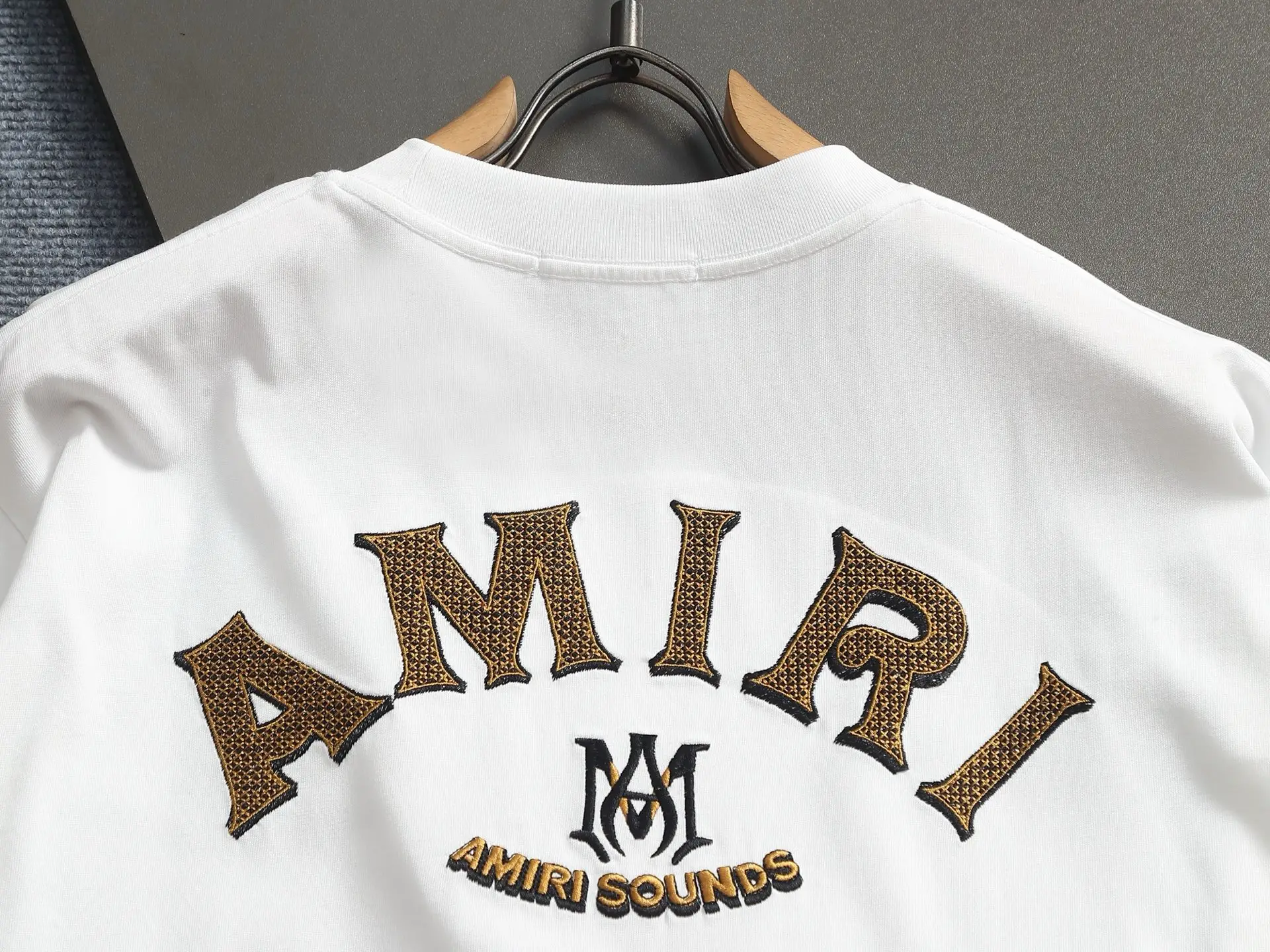 Amiri Sounds Logo Cotton T-Shirt D17514602 — view 11