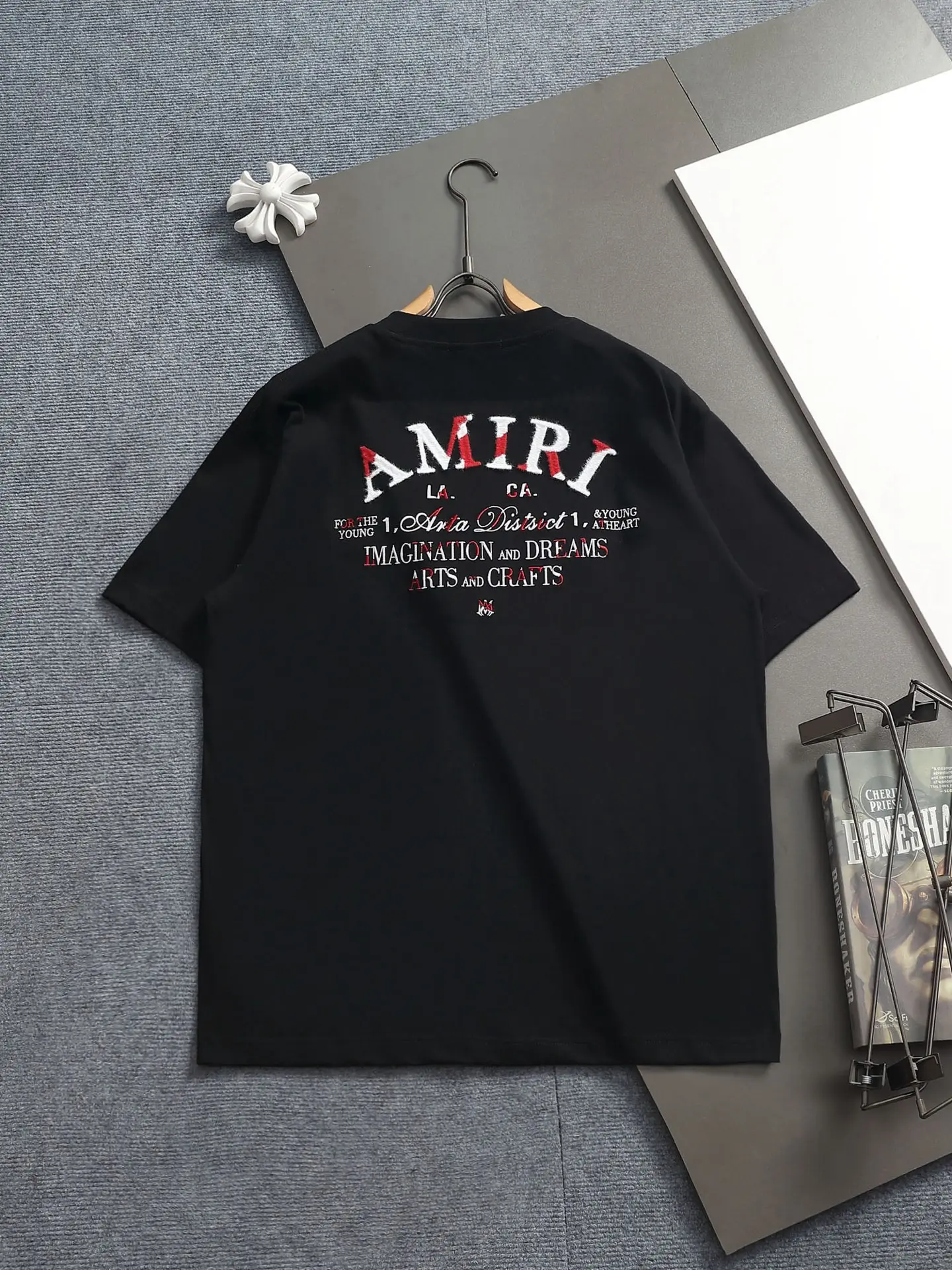 Logo-Flocked Cotton-Jersey T-Shirt D17514613 — view 2