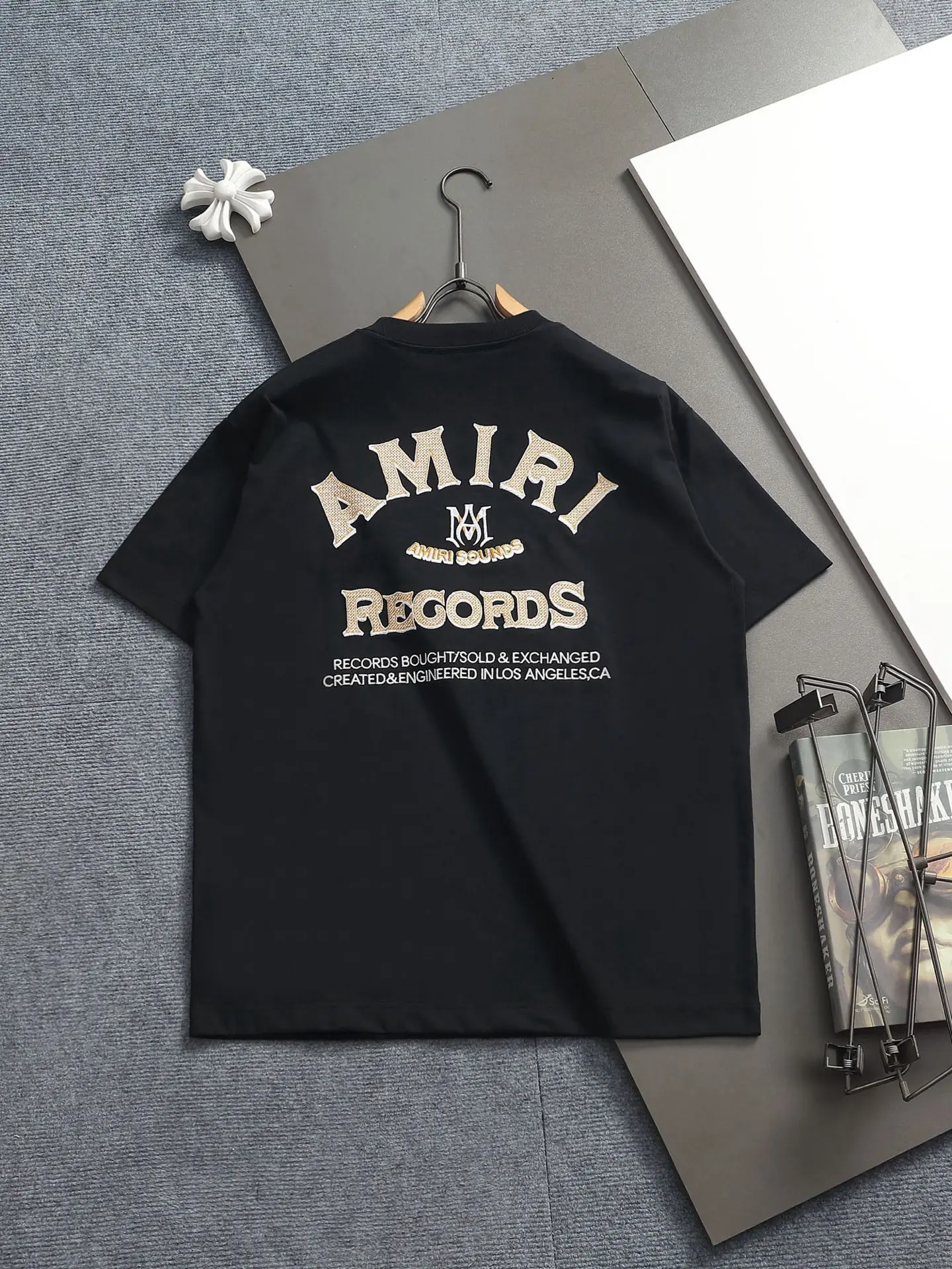 Amiri Sounds Logo Cotton T-Shirt D17514603 — view 2