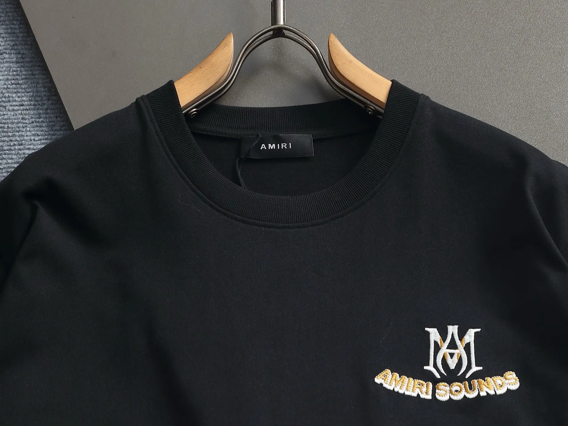 Amiri Sounds Logo Cotton T-Shirt D17514603 — view 3