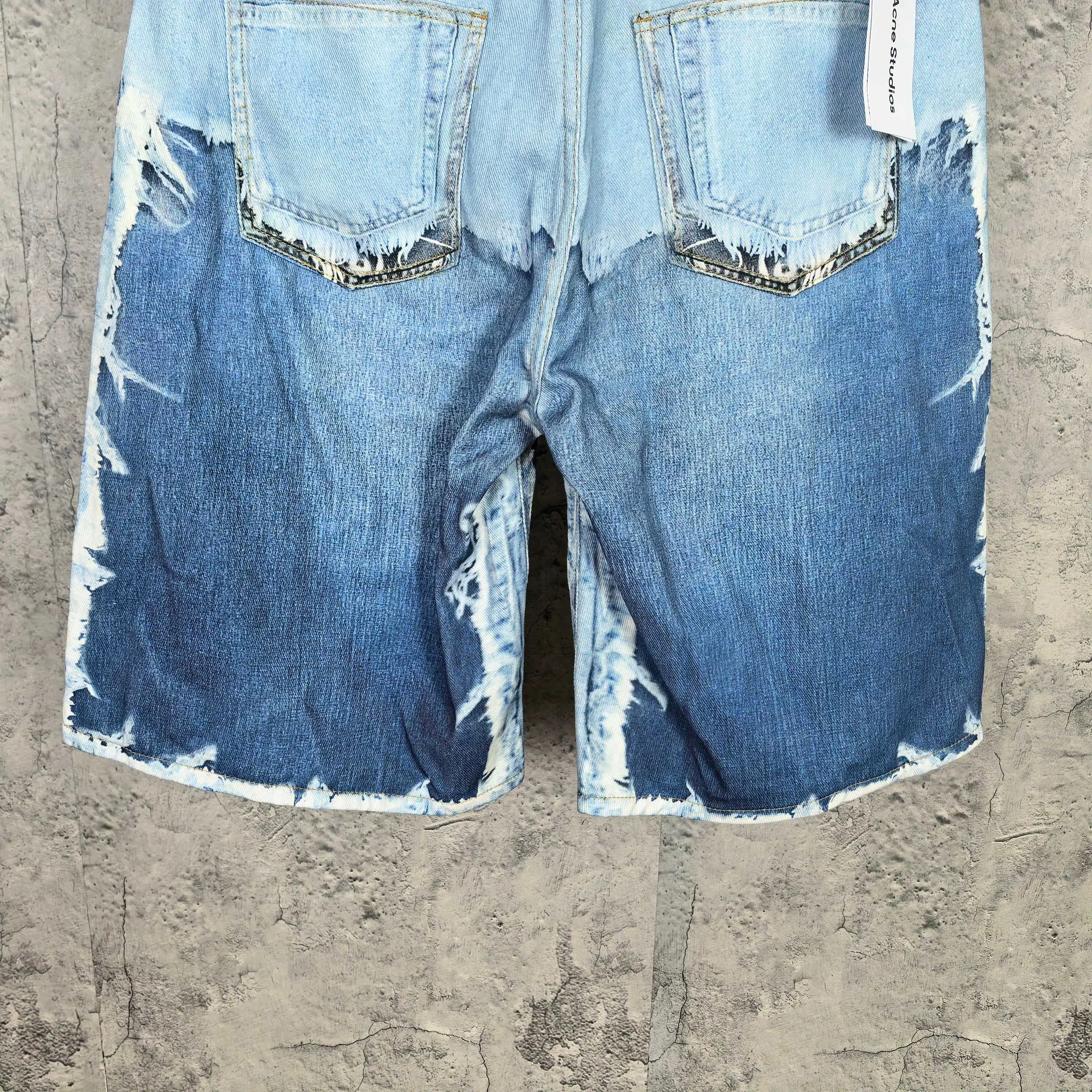 1981 Series 3D-Print Distressed Denim Shorts D17524526 — view 11
