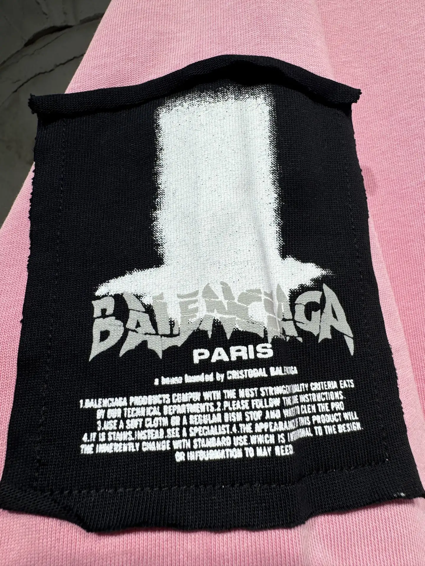 Distressed Rose Patch Oversized T-Shirt D17524326 — view 8