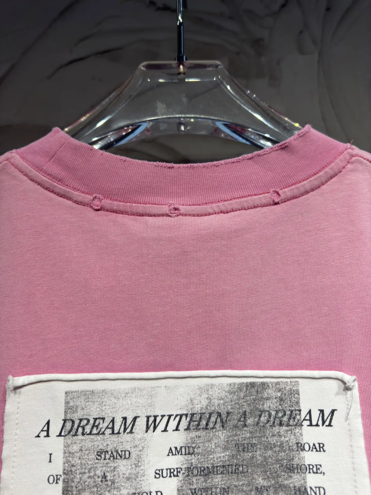 Distressed Rose Patch Oversized T-Shirt D17524326 — view 12