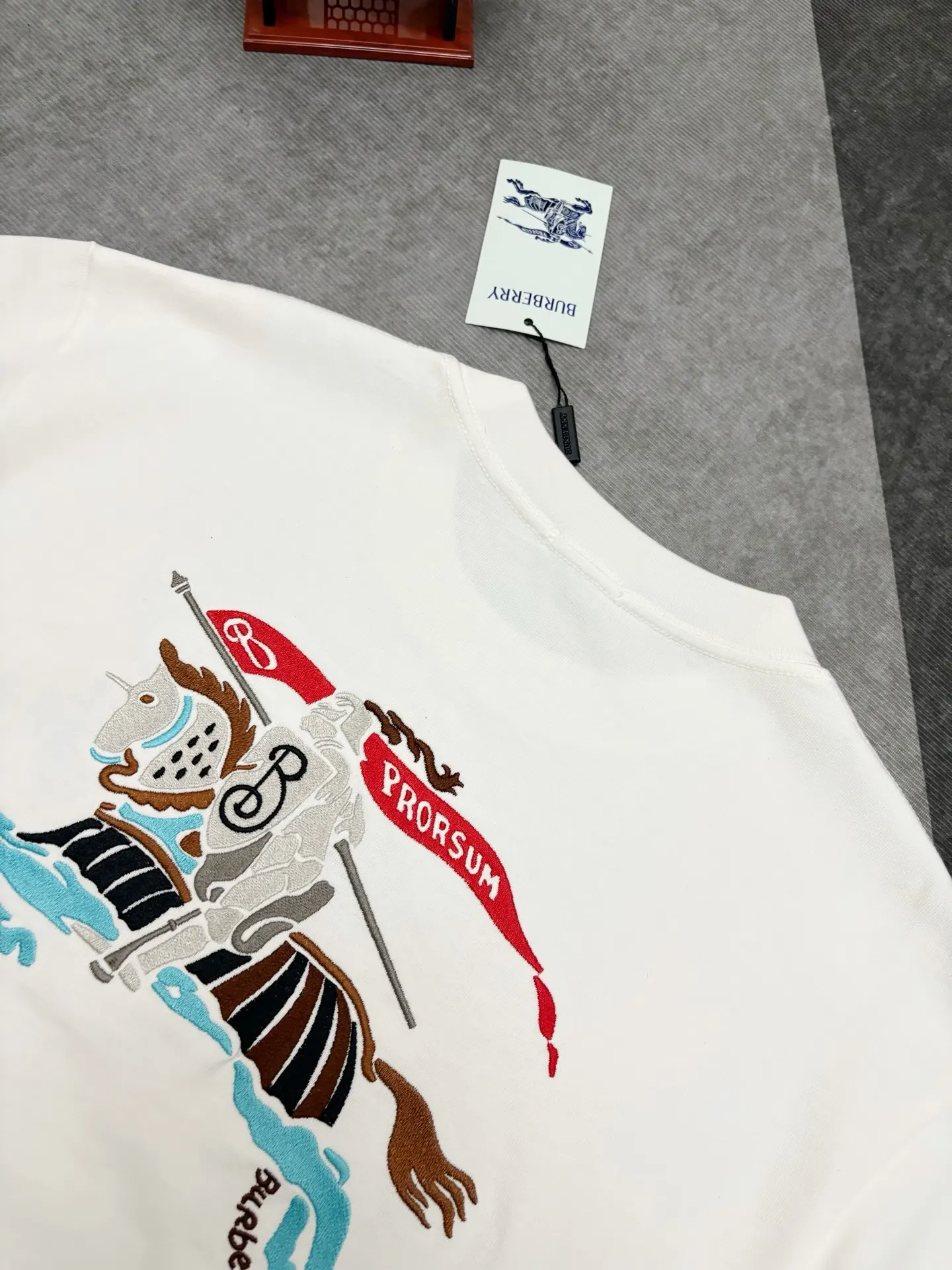Embroidered Logo Cotton T-Shirt D17515306 — view 9