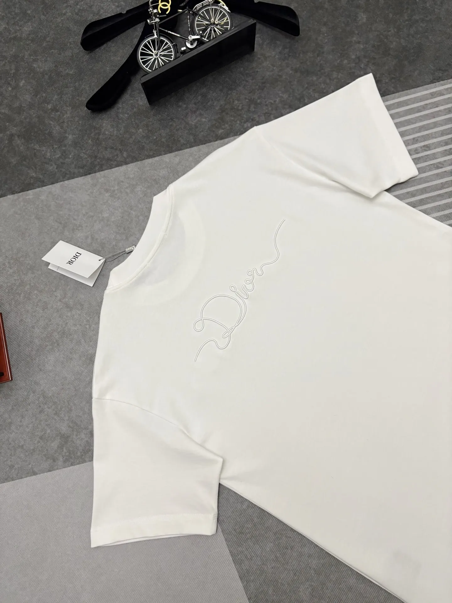 Logo Embroidered Cotton T-Shirt D17515284 — view 7