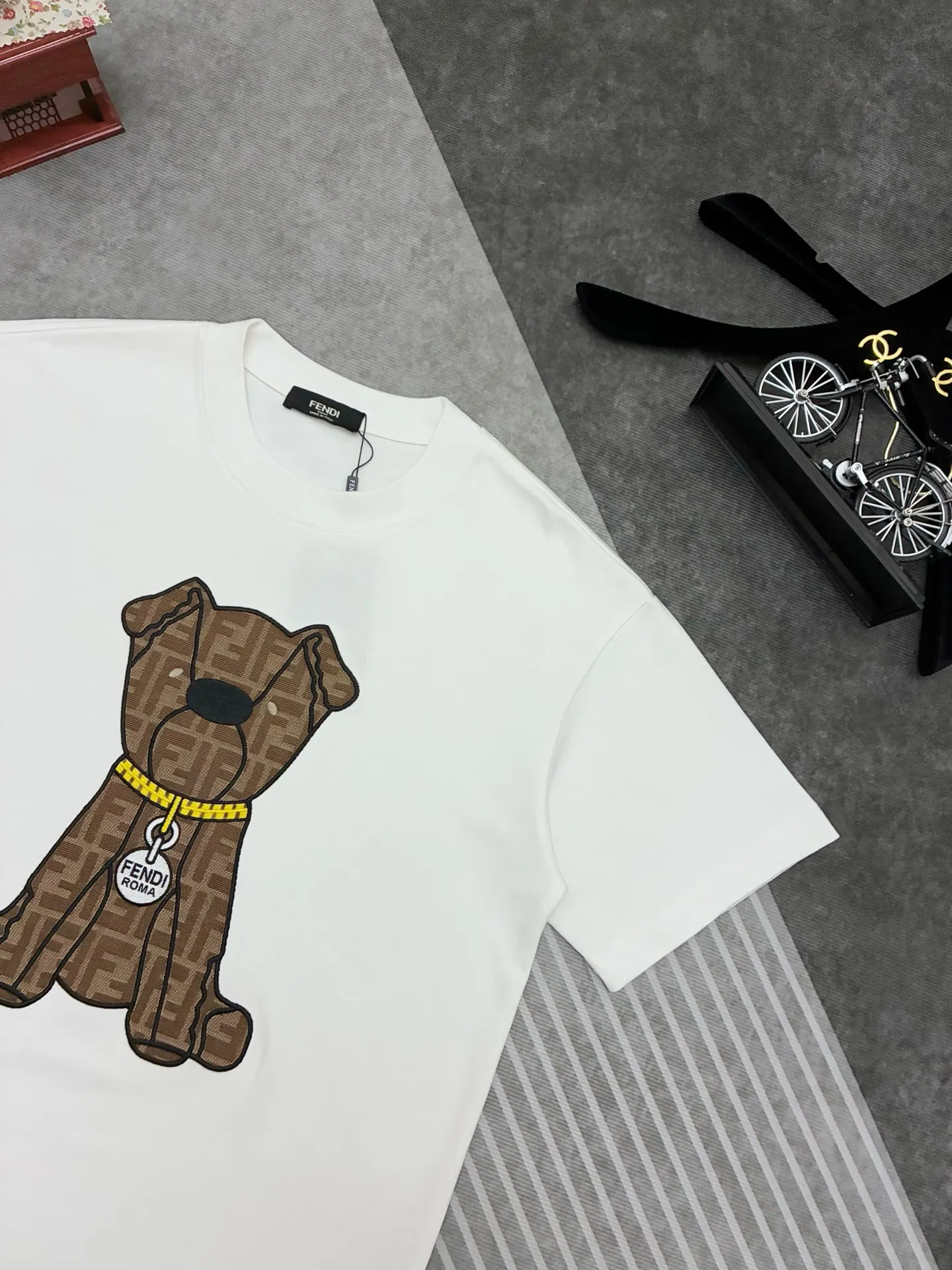 Embroidered Logo Dog Cotton T-Shirt D17515310 — view 3