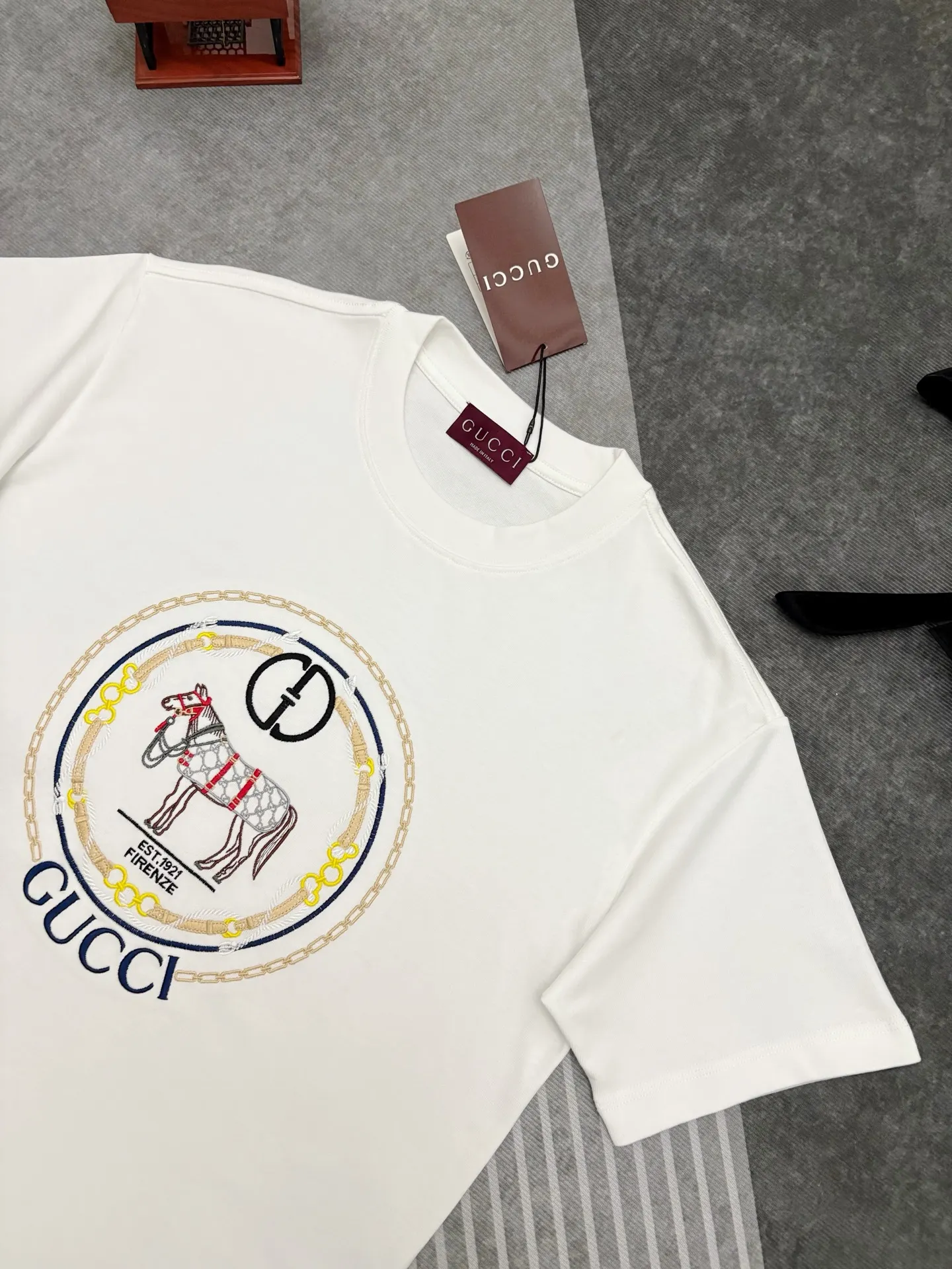 Embroidered Cotton-Jersey T-Shirt D17515293 — view 3