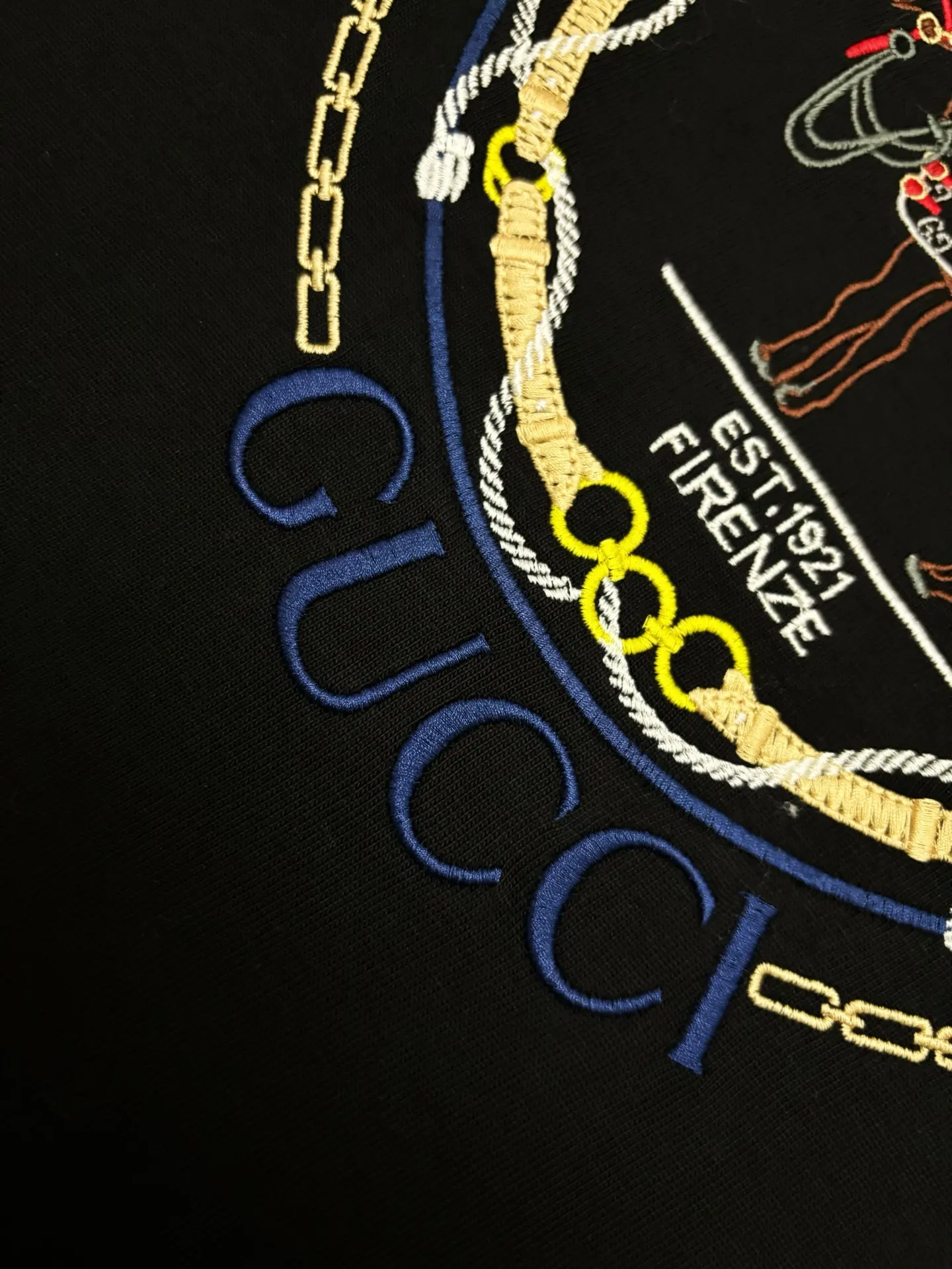 Embroidered Equestrian Logo Cotton T-Shirt D17515294 — view 6