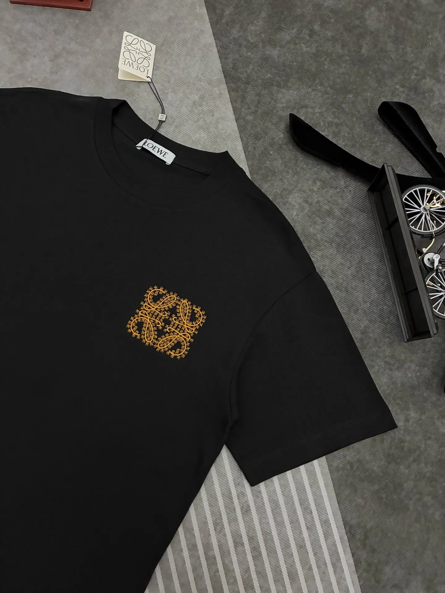 Anagram Embroidered Cotton T-Shirt D17515317 — view 3