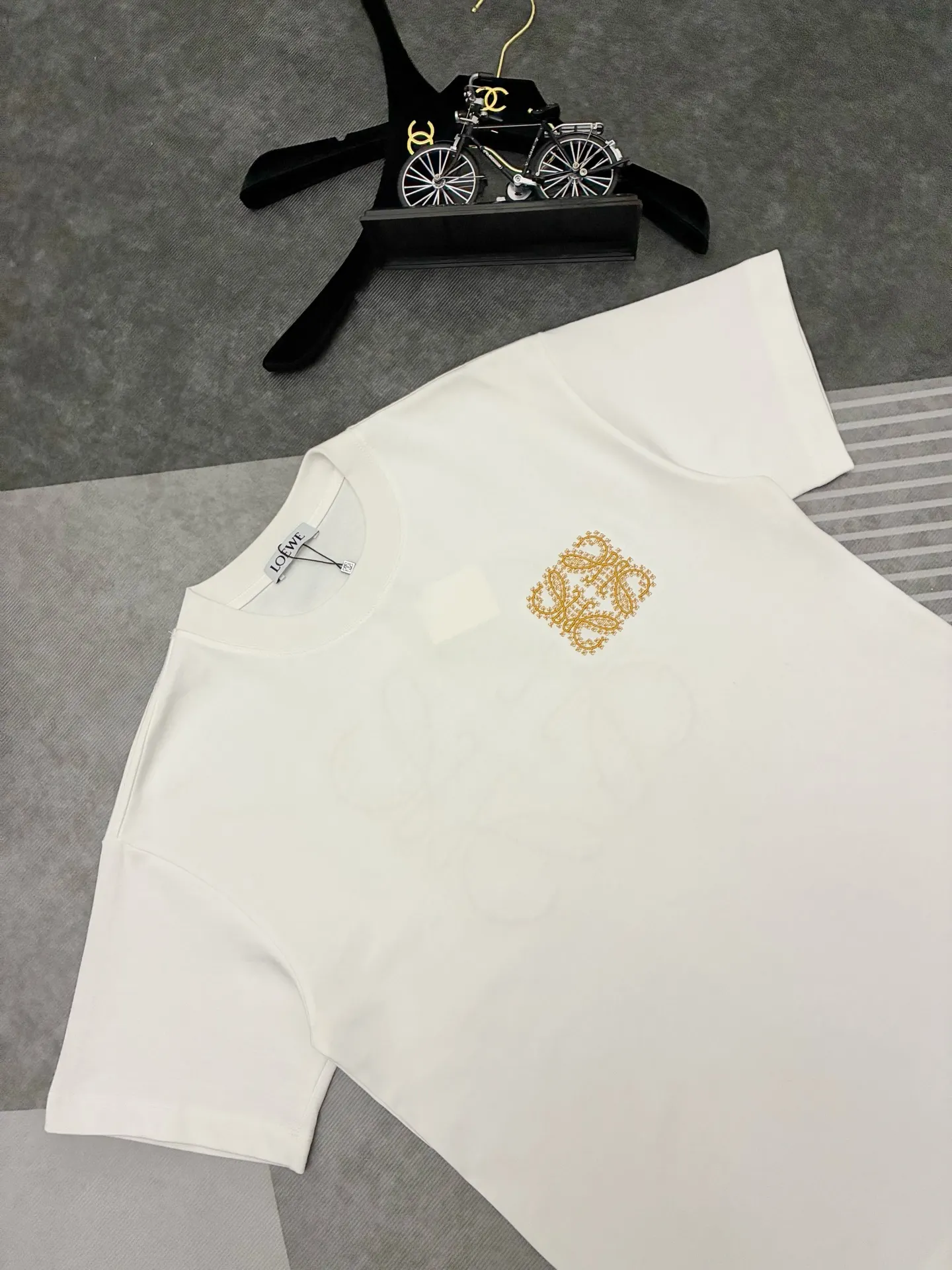 Anagram Embroidered Cotton T-Shirt D17515318 — view 2