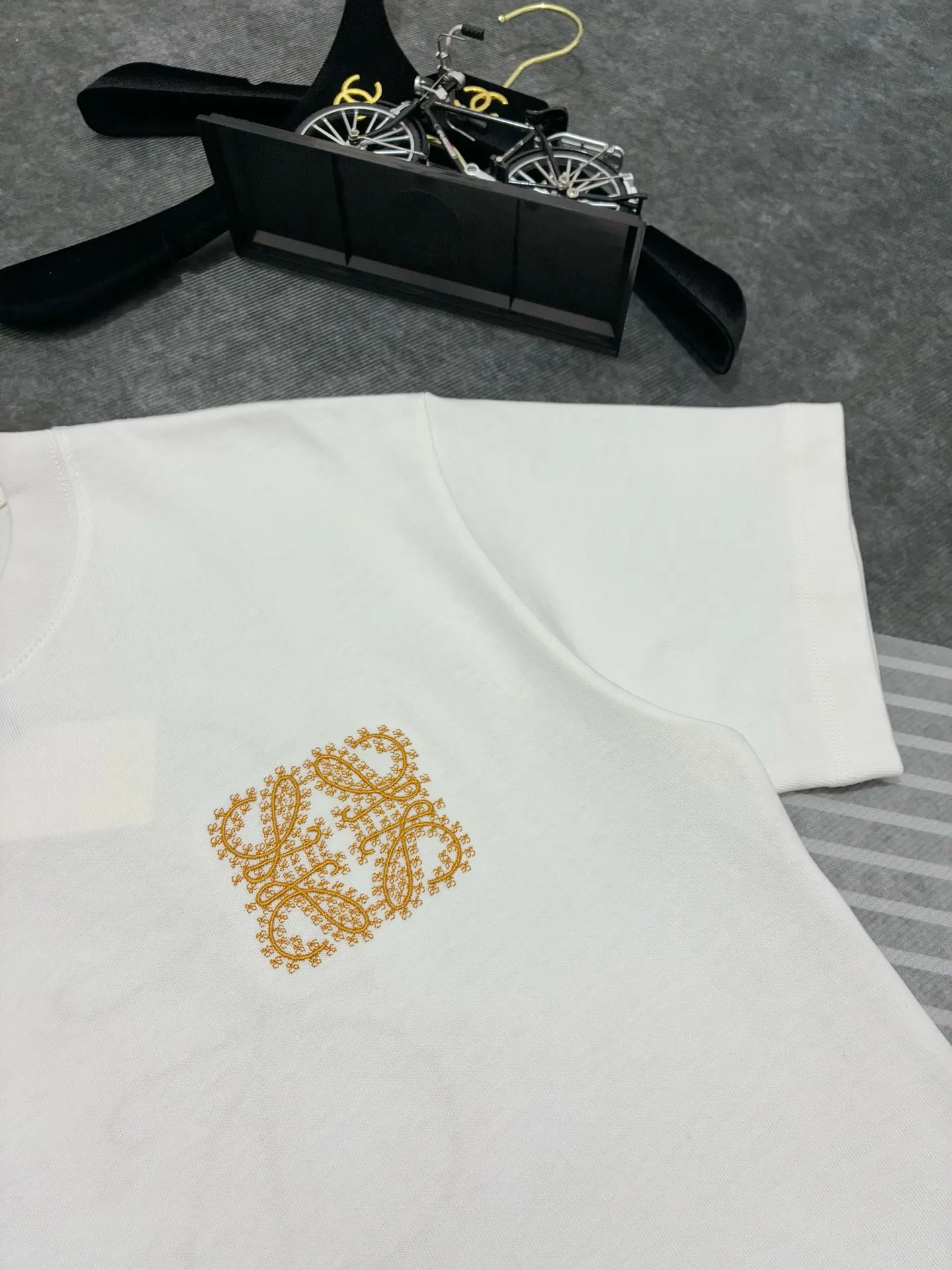 Anagram Embroidered Cotton T-Shirt D17515318 — view 3