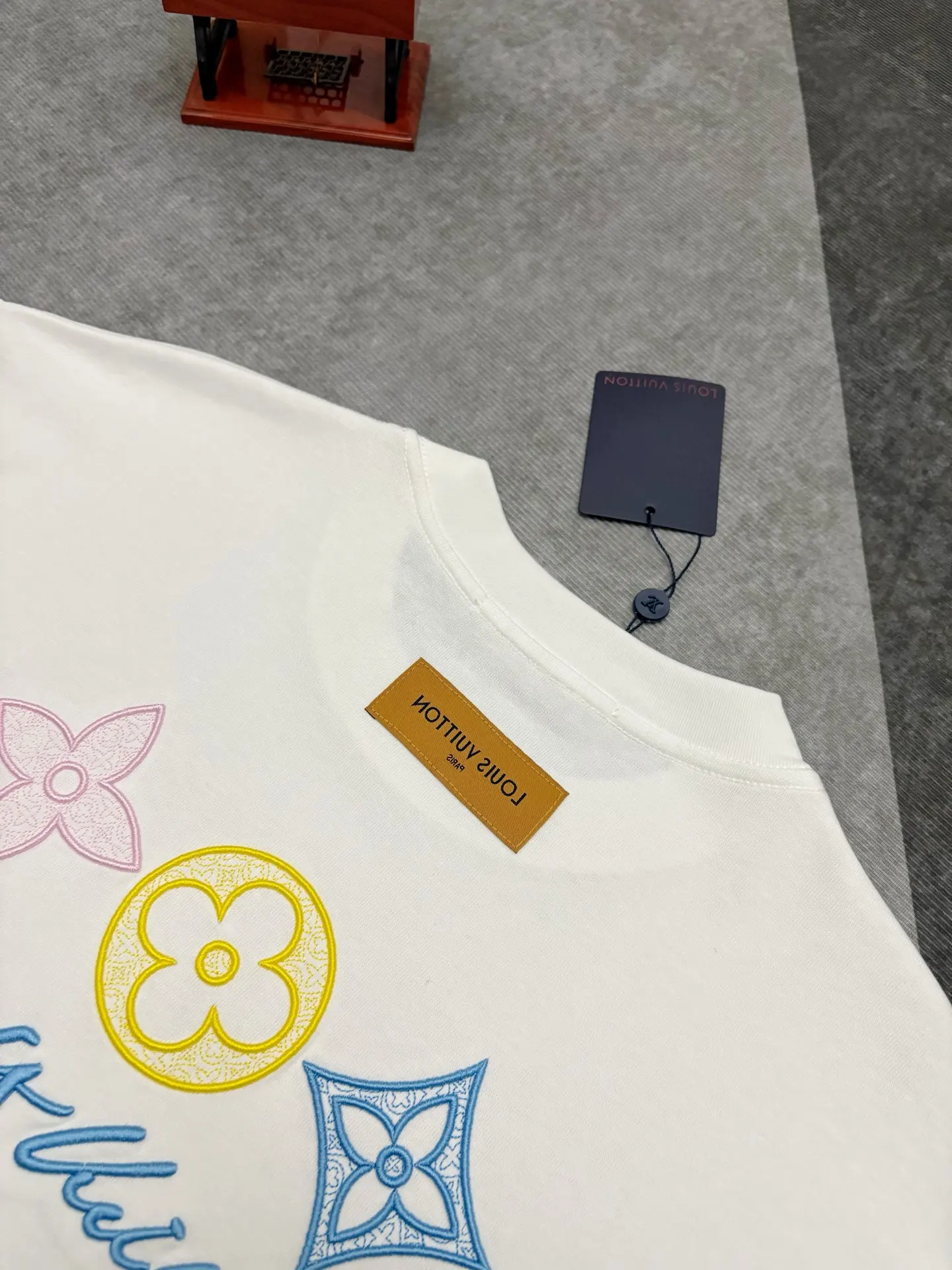 Embroidered Monogram Cotton T-Shirt D17515289 — view 7