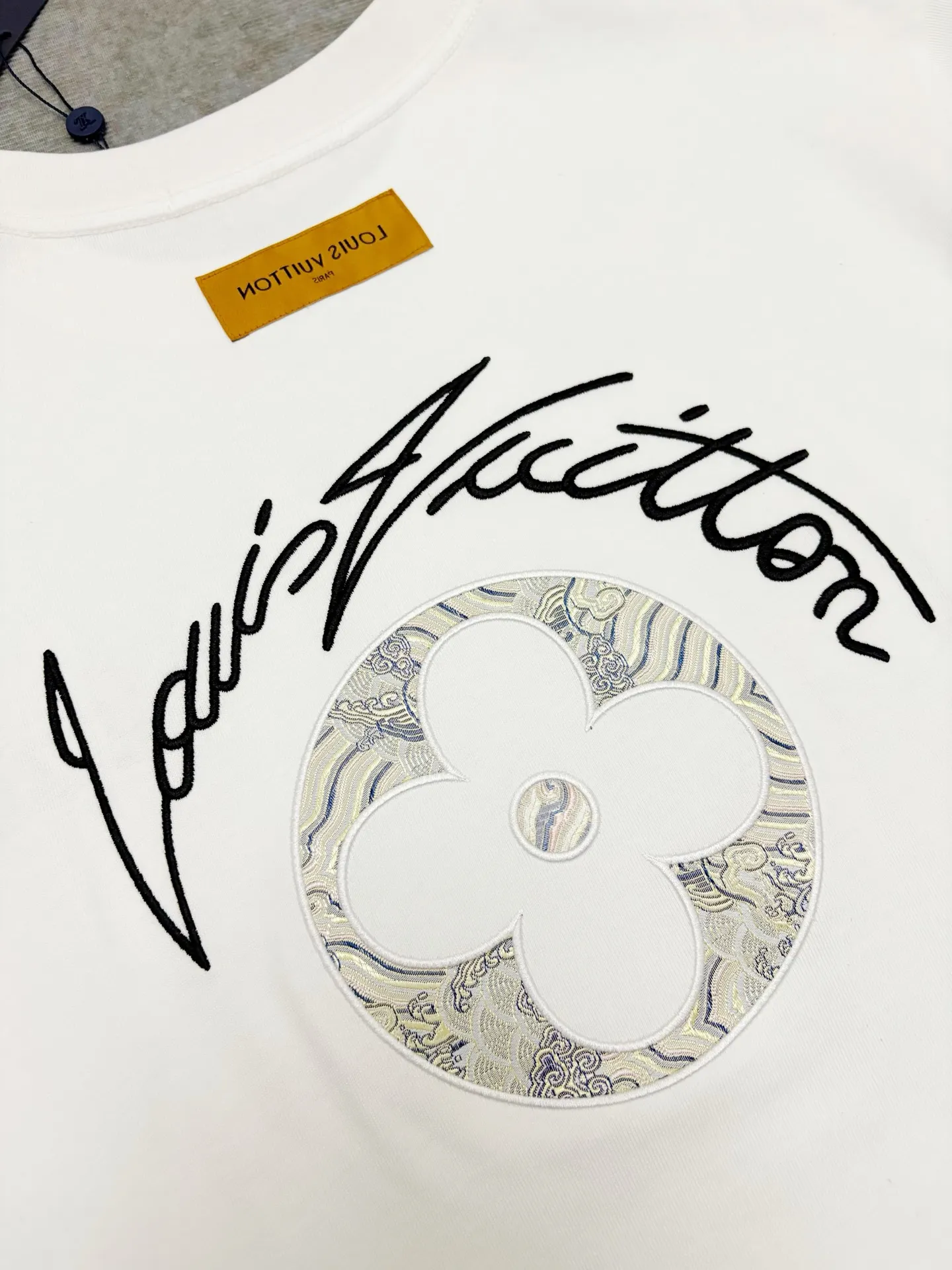 Embroidered Logo Cotton T-Shirt D17515308 — view 9
