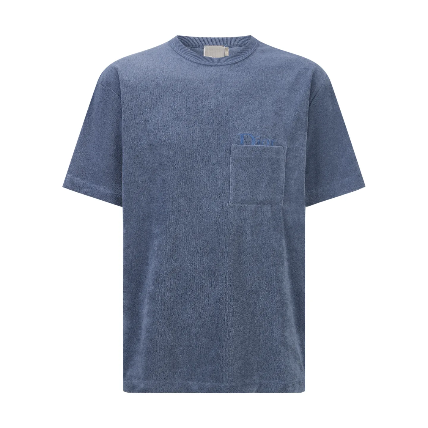 Logo Embroidered Terry Cotton T-Shirt D18022352