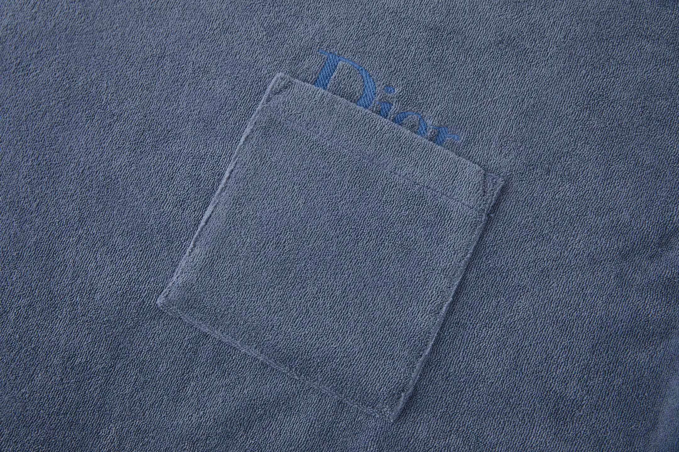 Logo Embroidered Terry Cotton T-Shirt D18022352 — view 4