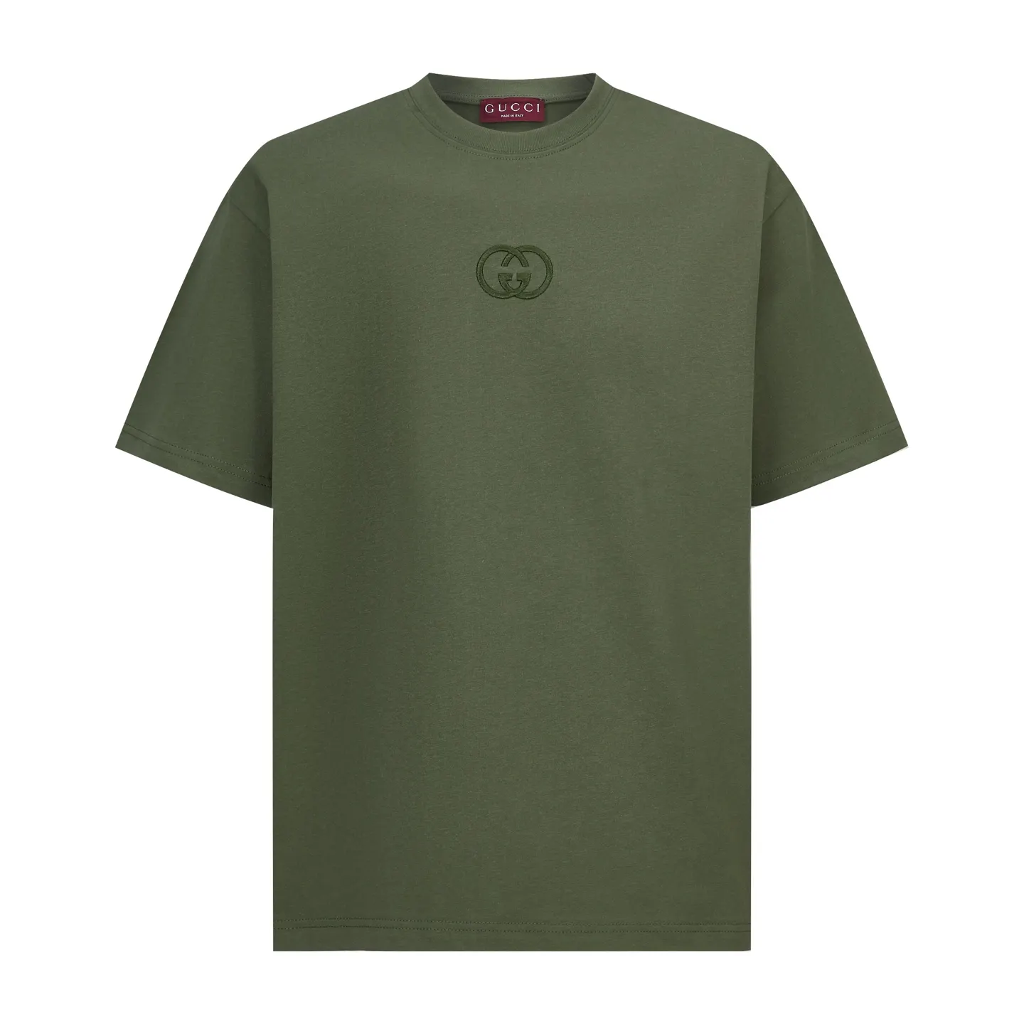 Interlocking G Embroidered Cotton T-Shirt D18014187