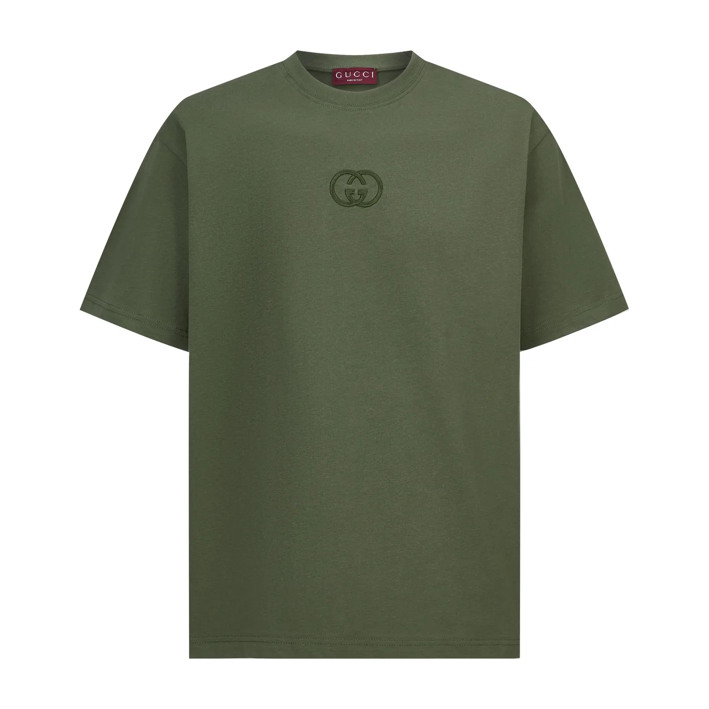 Interlocking G Embroidered Cotton T-Shirt D18014187