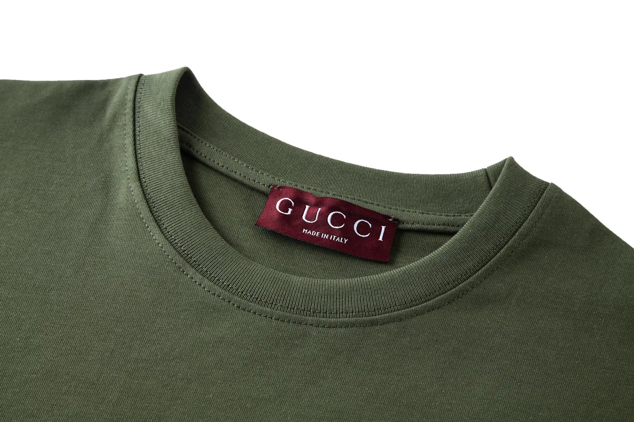 Interlocking G Embroidered Cotton T-Shirt D18014187 — view 3