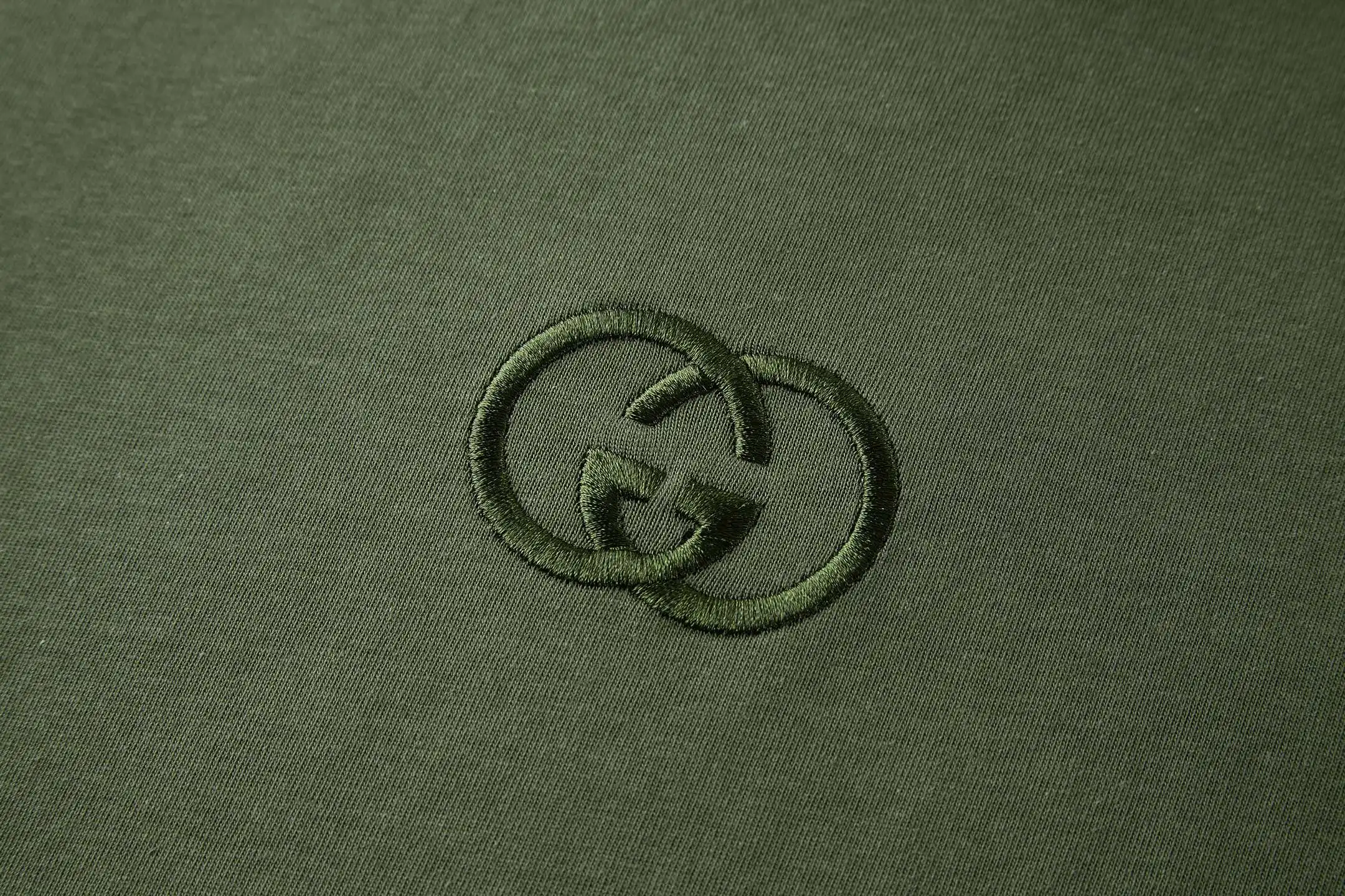 Interlocking G Embroidered Cotton T-Shirt D18014187 — view 5