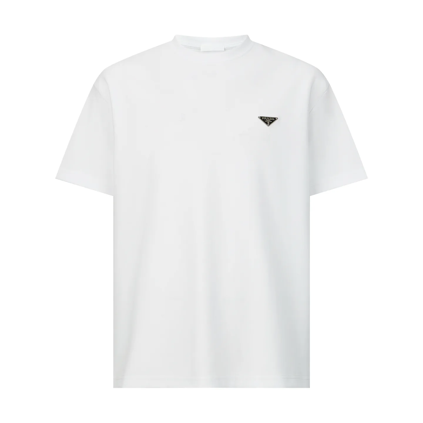 Oversized Logo-Badge Cotton T-Shirt D18014179