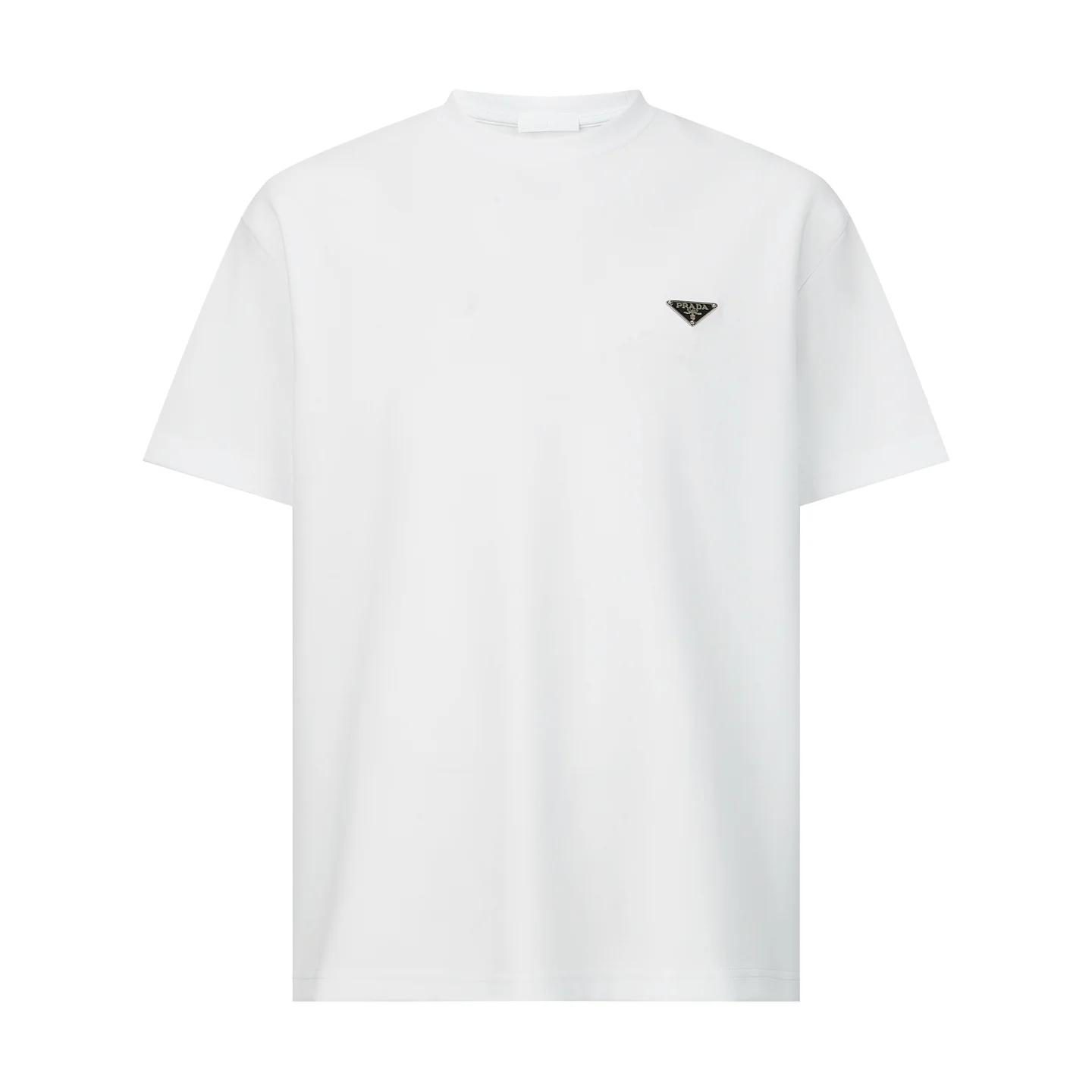 Oversized Logo-Badge Cotton T-Shirt D18014179