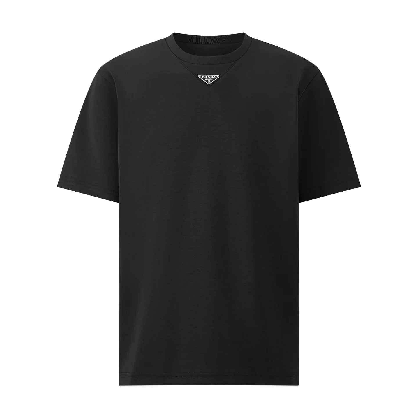 Oversized Logo-Badge Cotton T-Shirt D18014215