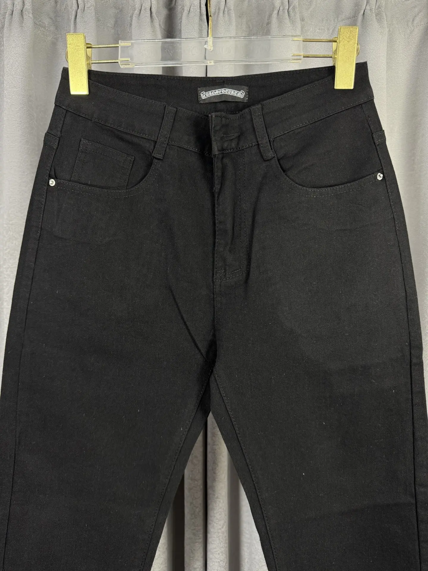 Chrome Hearts Logo-Embroidered Straight-Leg Jeans D18019561 — view 3