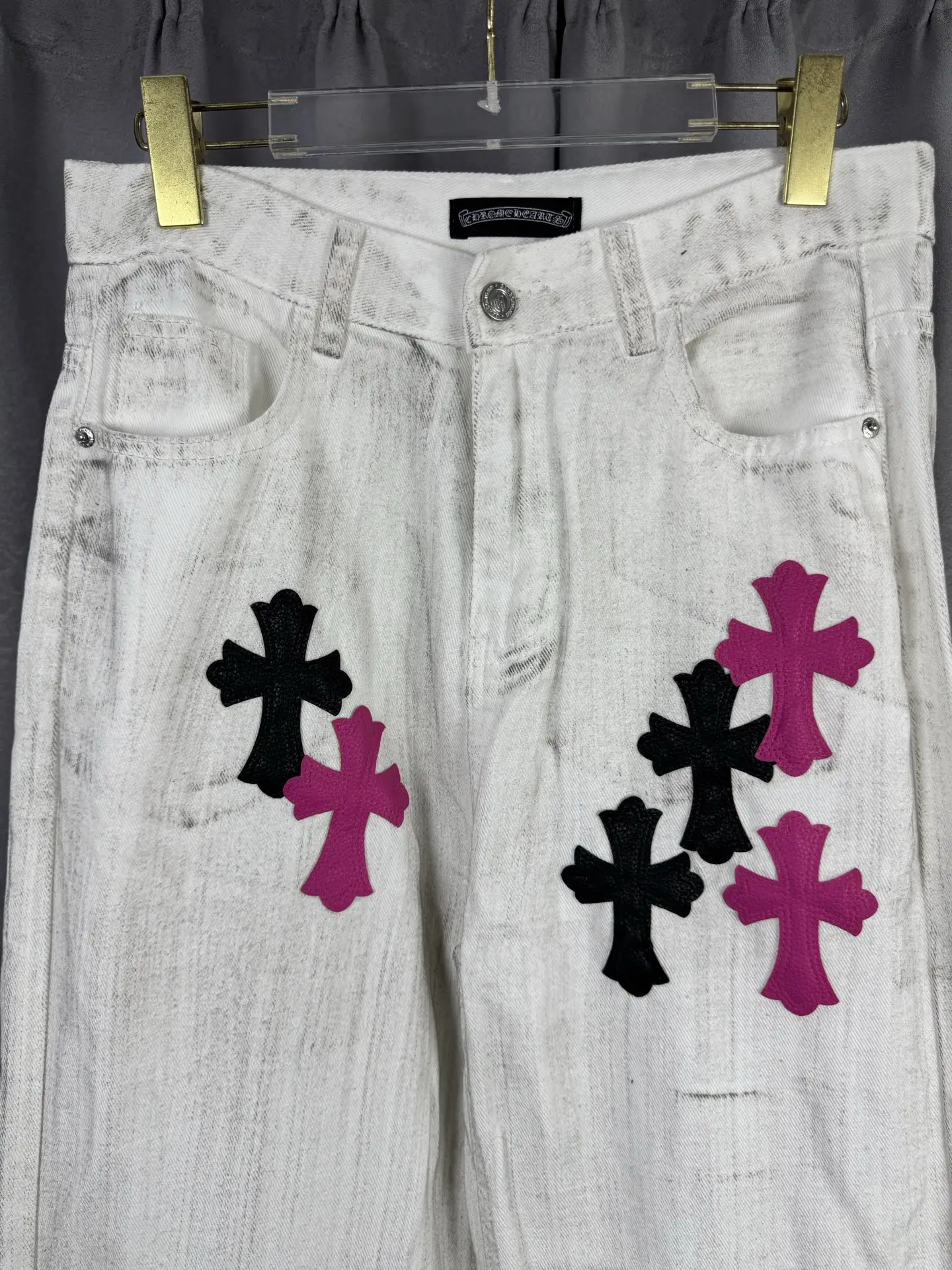 Cross Patch Remake Straight-Leg Jeans D18019549 — view 3