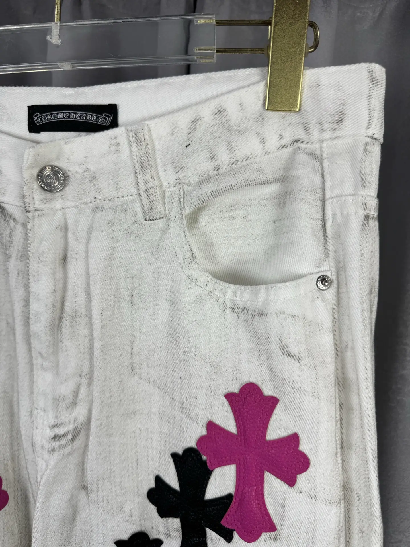 Cross Patch Remake Straight-Leg Jeans D18019549 — view 5