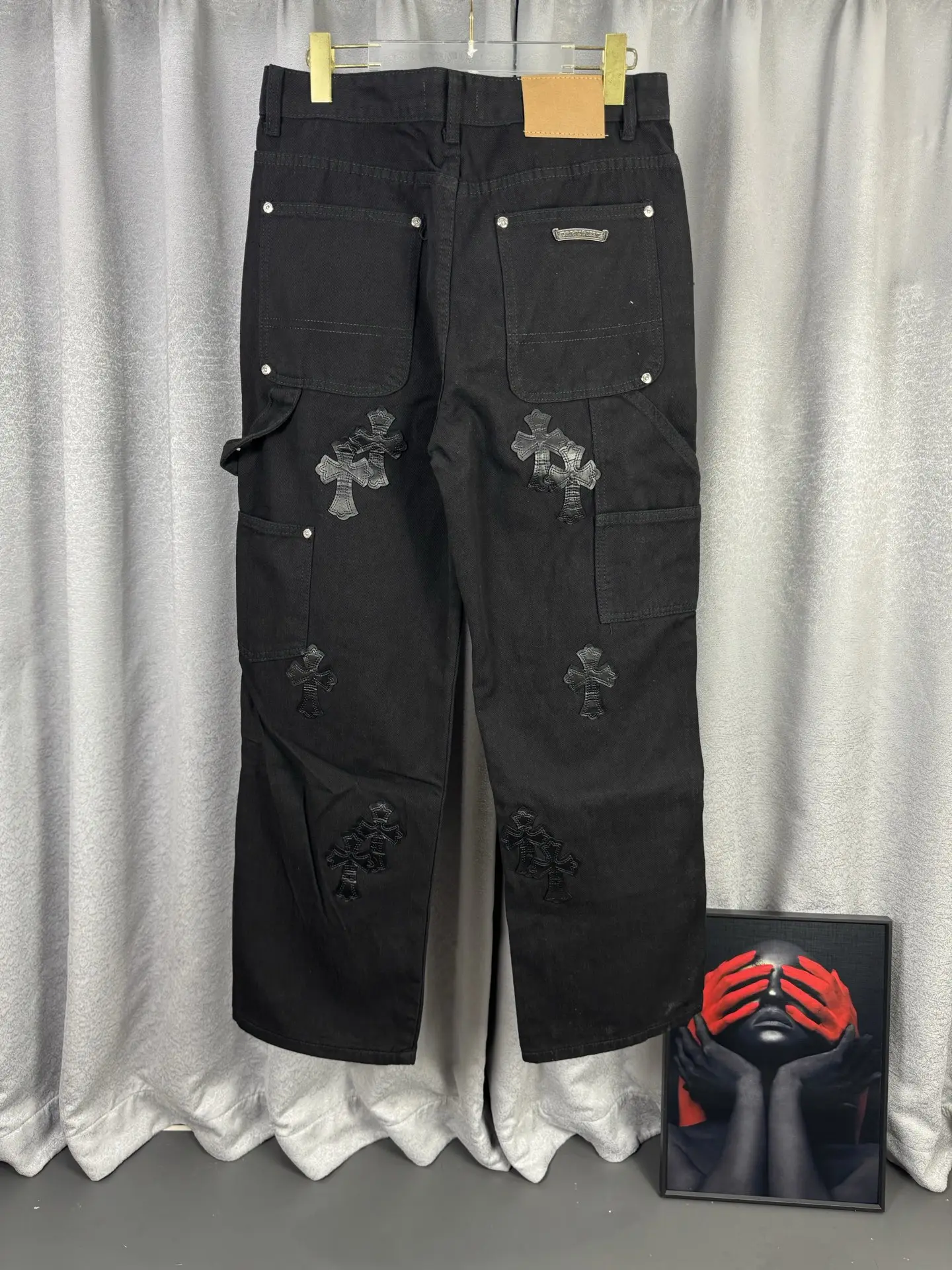 Chrome Hearts Cross Patch Remake Jeans D18019550 — view 2