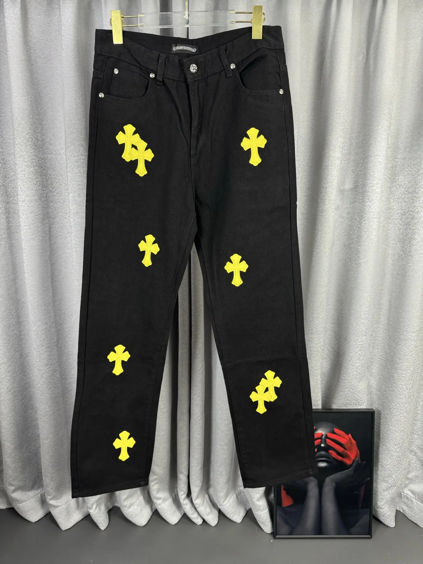 Chrome Hearts Cross Patch Remake Jeans D18019574
