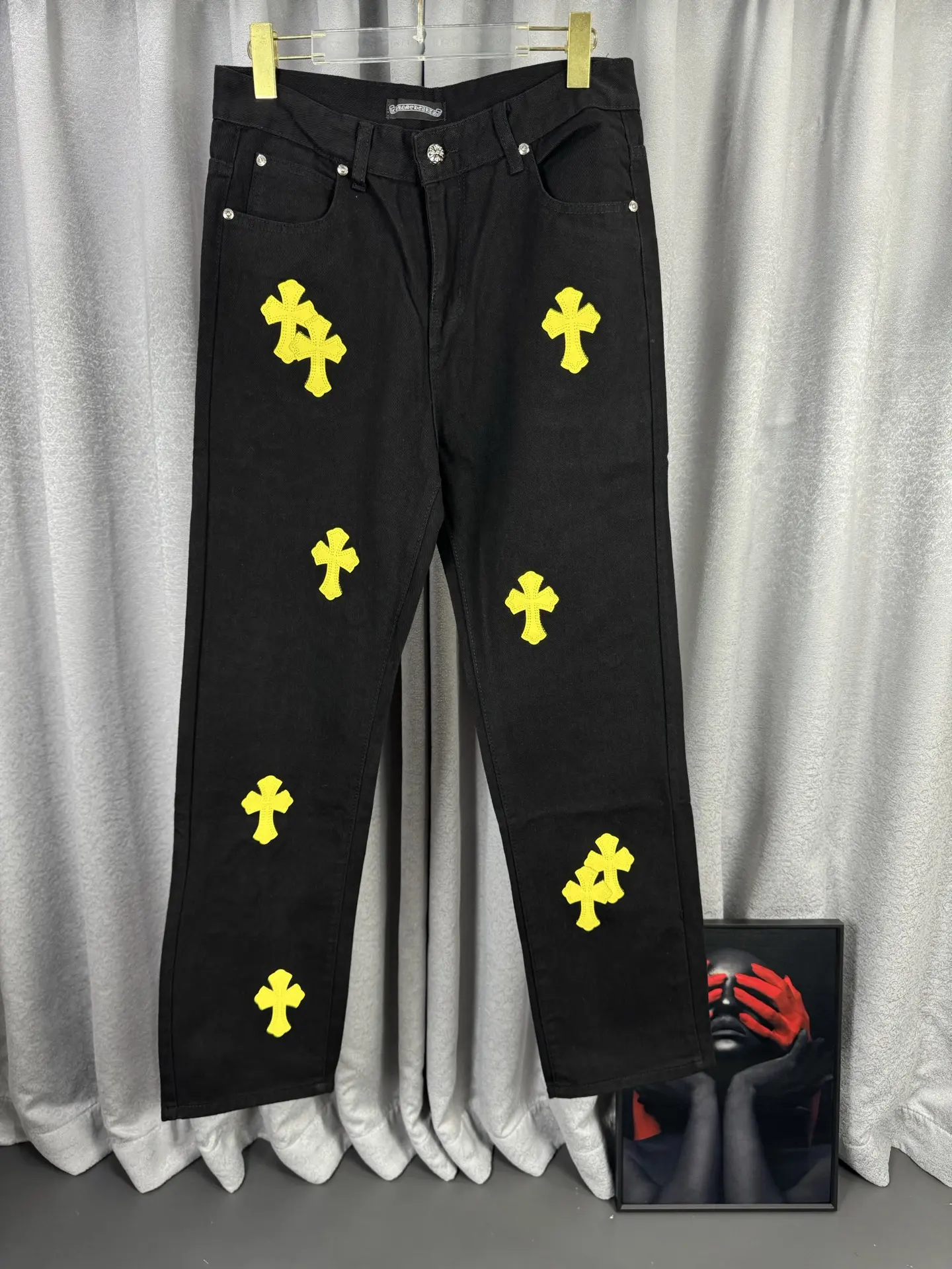 Chrome Hearts Cross Patch Remake Jeans D18019574