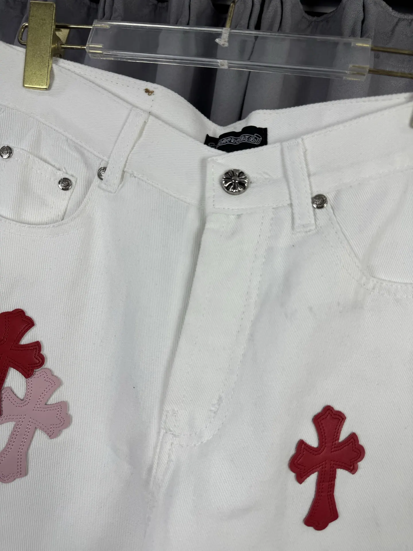 Chrome Hearts Cross Patch Straight-Leg Jeans D18019573 — view 4