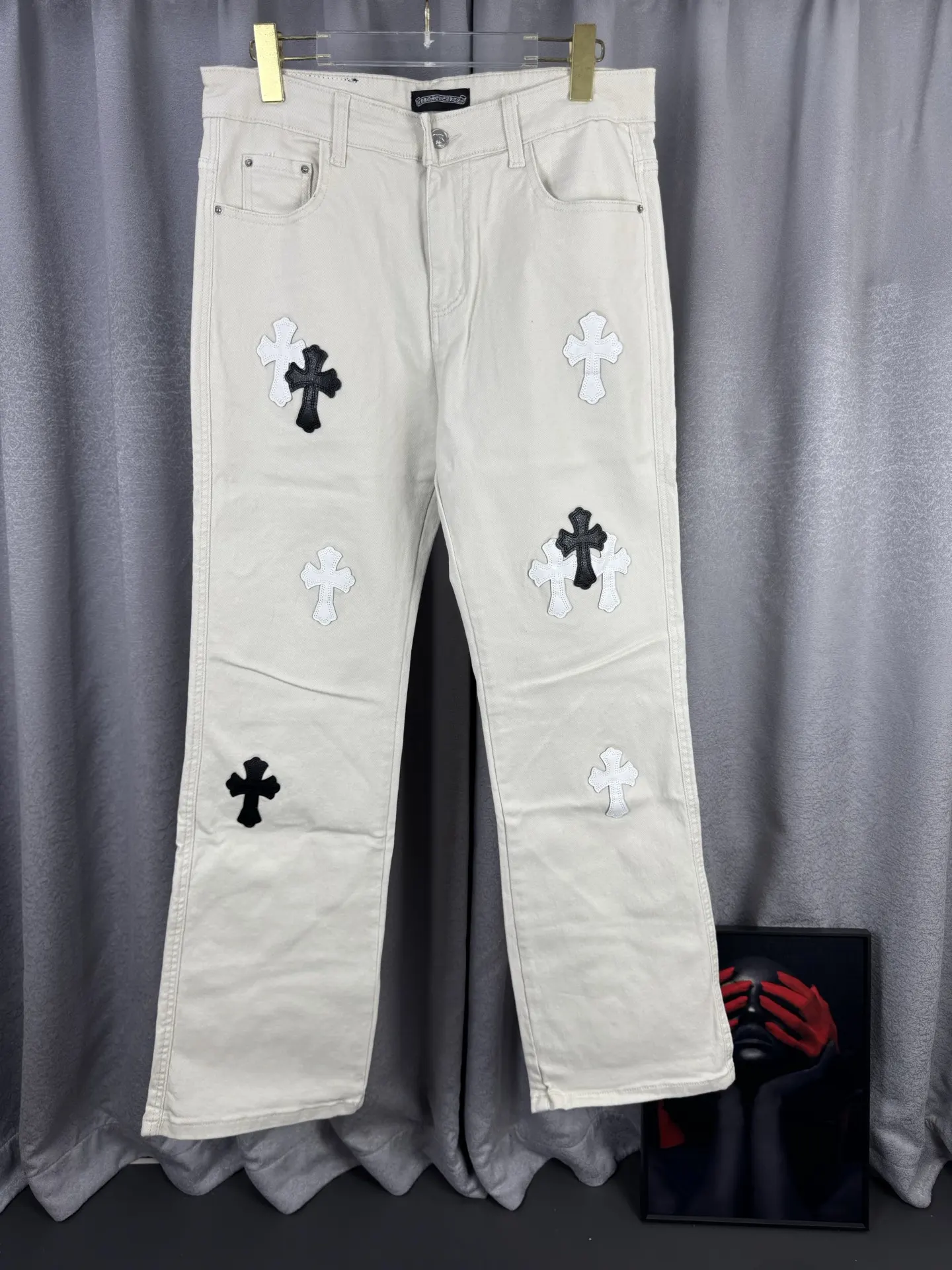 Chrome Hearts Leather Patch Remake Jeans D18019548