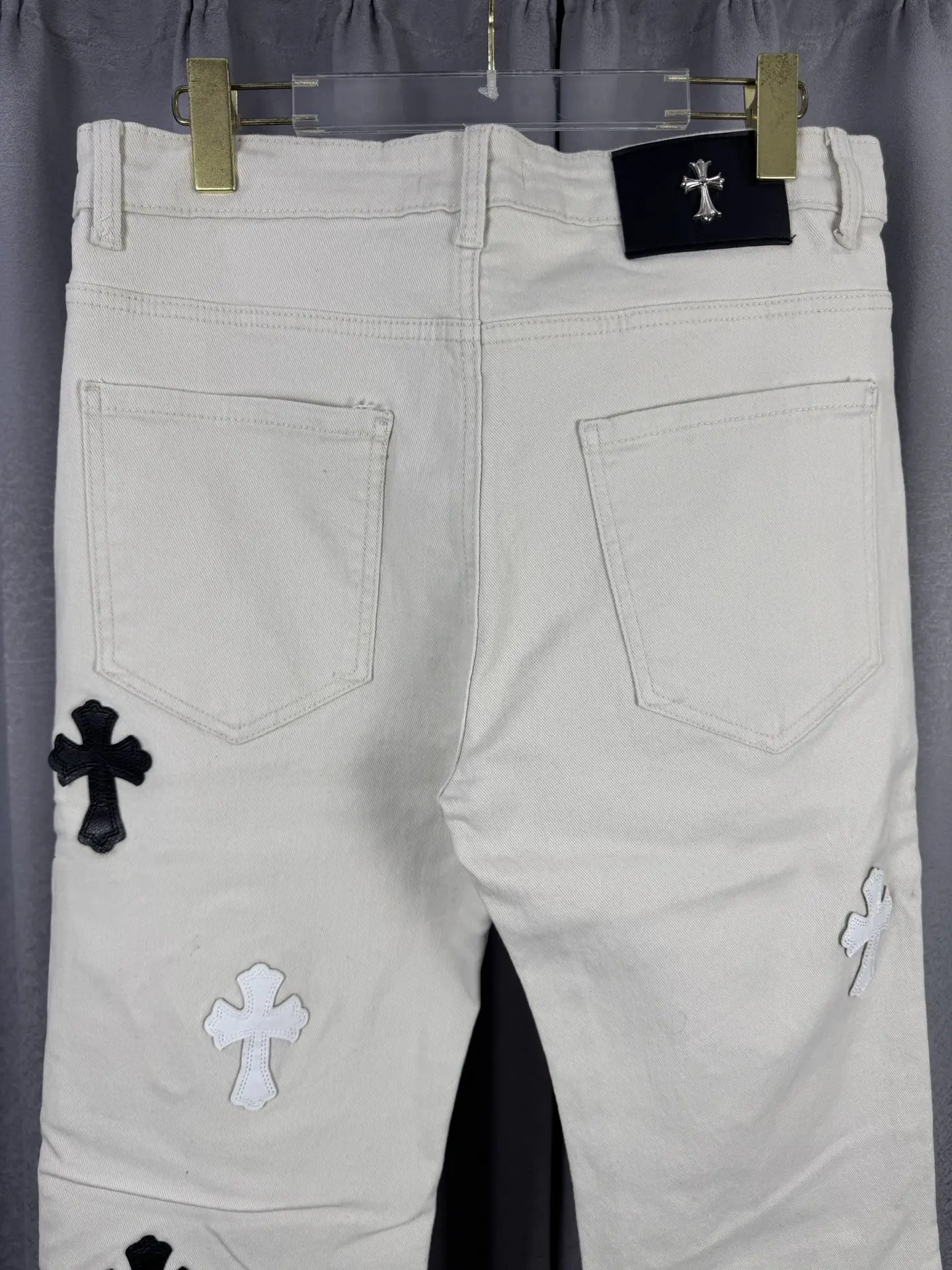 Chrome Hearts Leather Patch Remake Jeans D18019548 — view 8