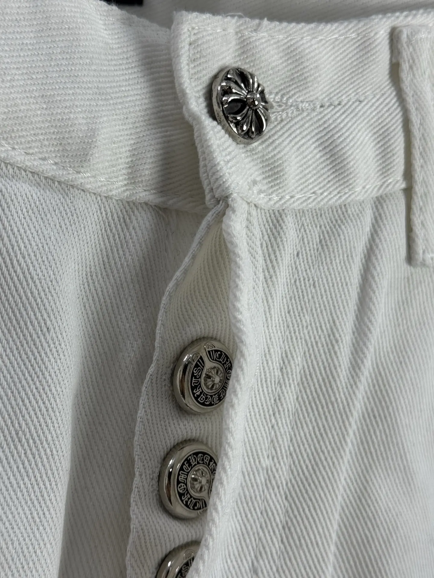 Chrome Hearts Cross Patch Straight-Leg Jeans D18019576 — view 3