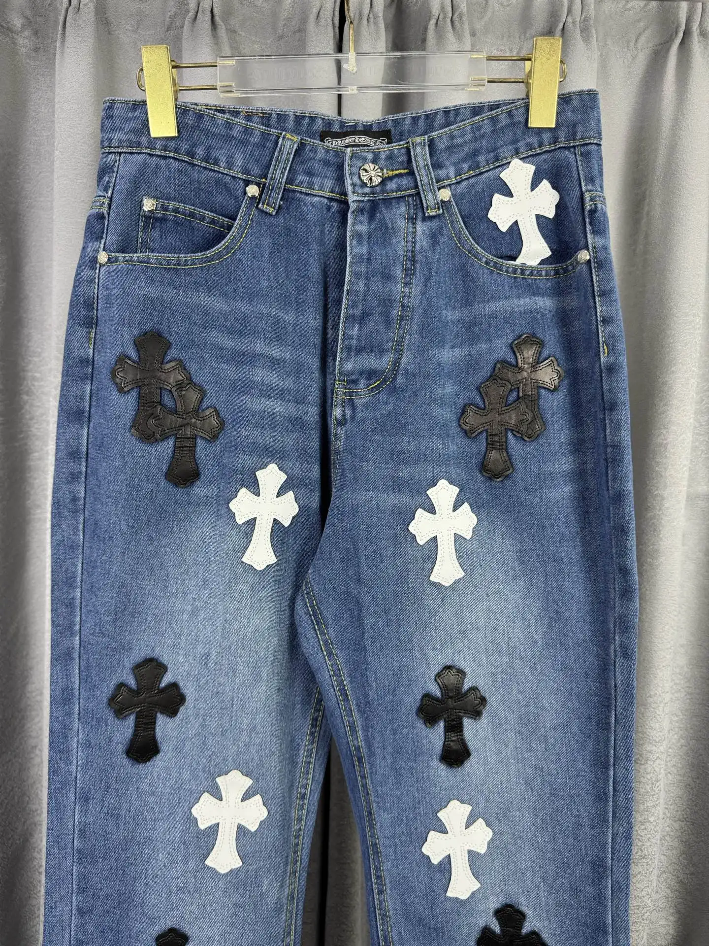 Cross Patch Remake Straight-Leg Jeans D18019568 — view 3