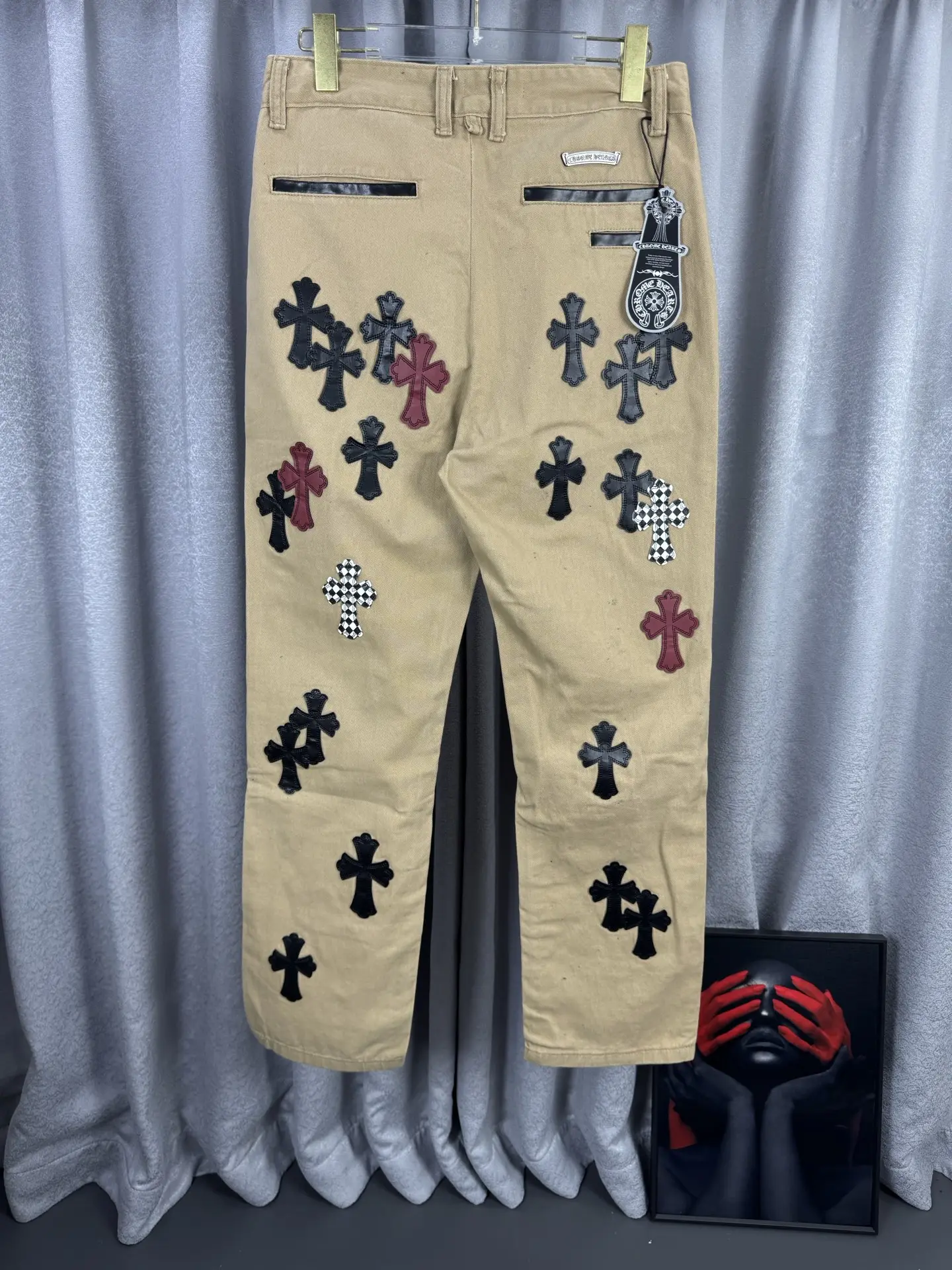 Chrome Hearts Leather Patch Remake Jeans D18019564 — view 2