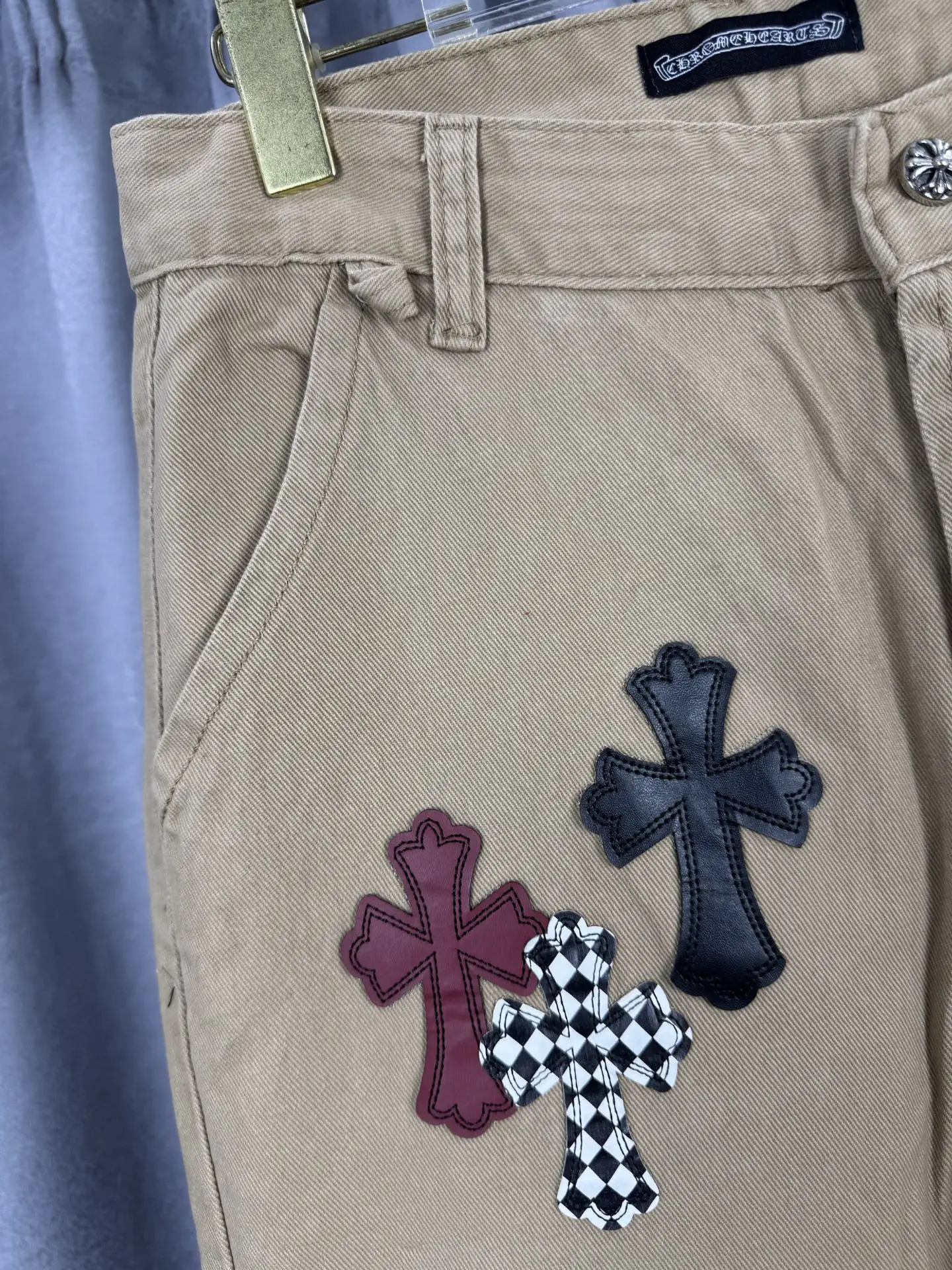 Chrome Hearts Leather Patch Remake Jeans D18019564 — view 3