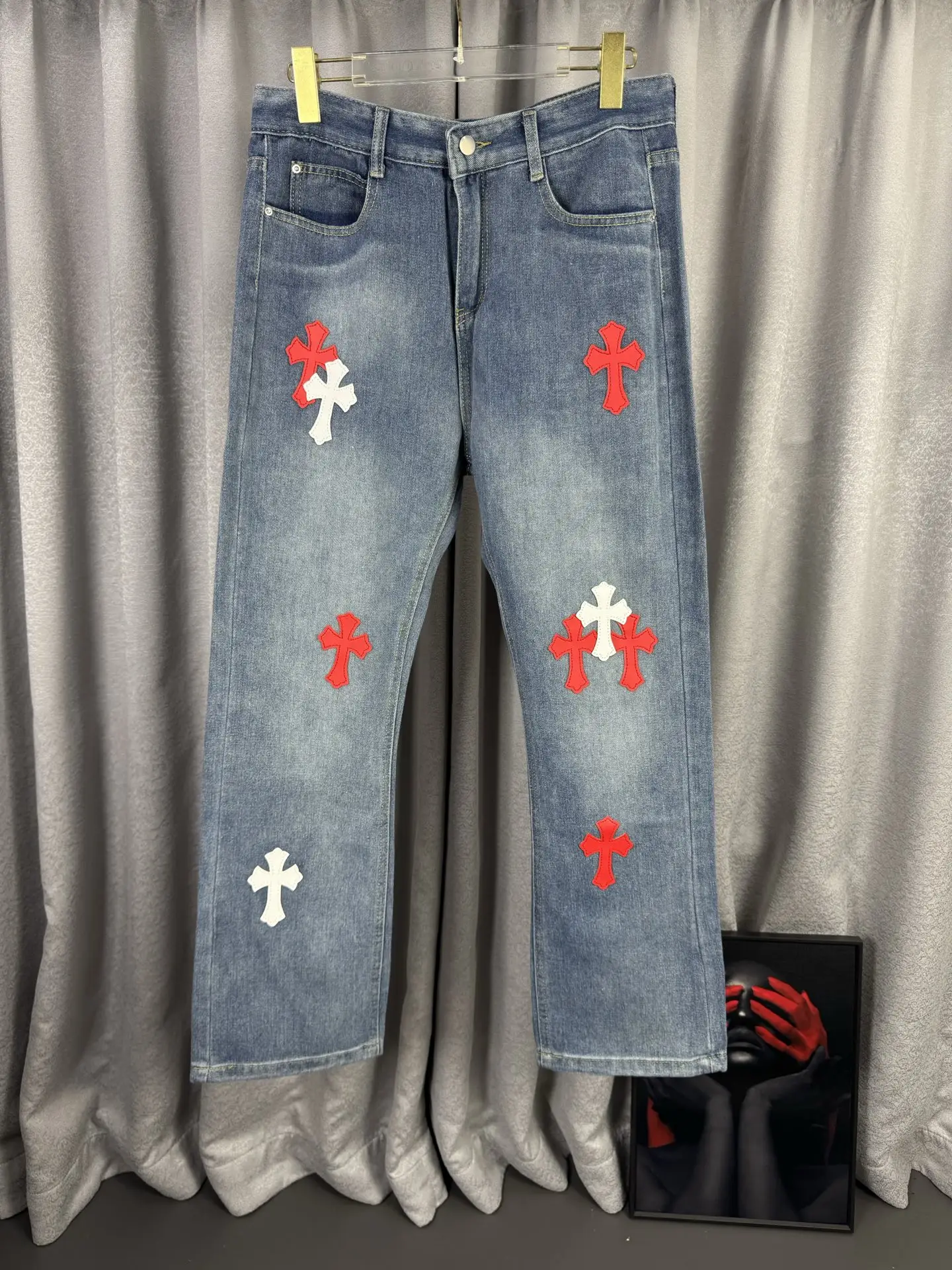 Chrome Hearts Cross Patch Remake Jeans D18019570