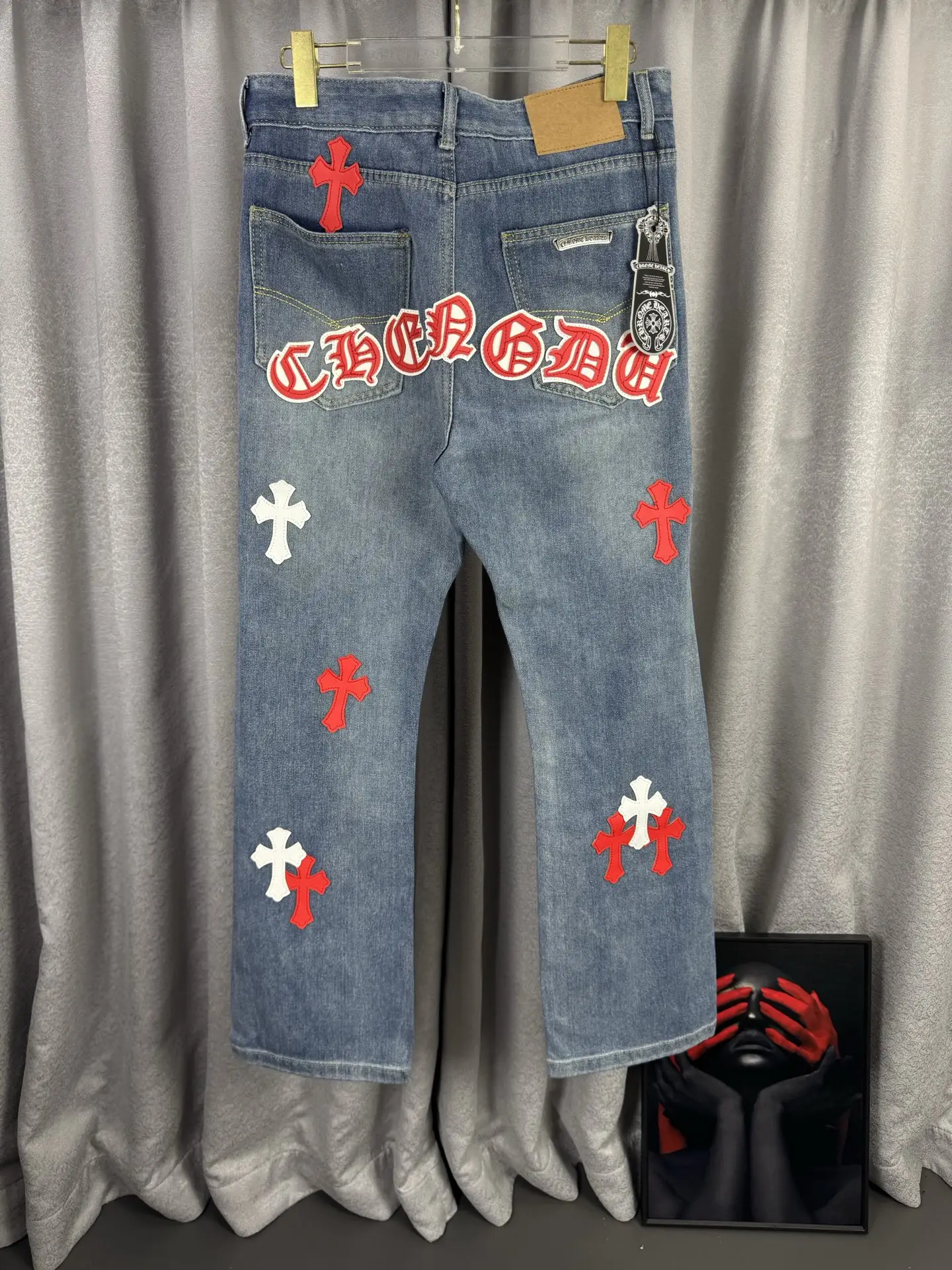 Chrome Hearts Cross Patch Remake Jeans D18019570 — view 2