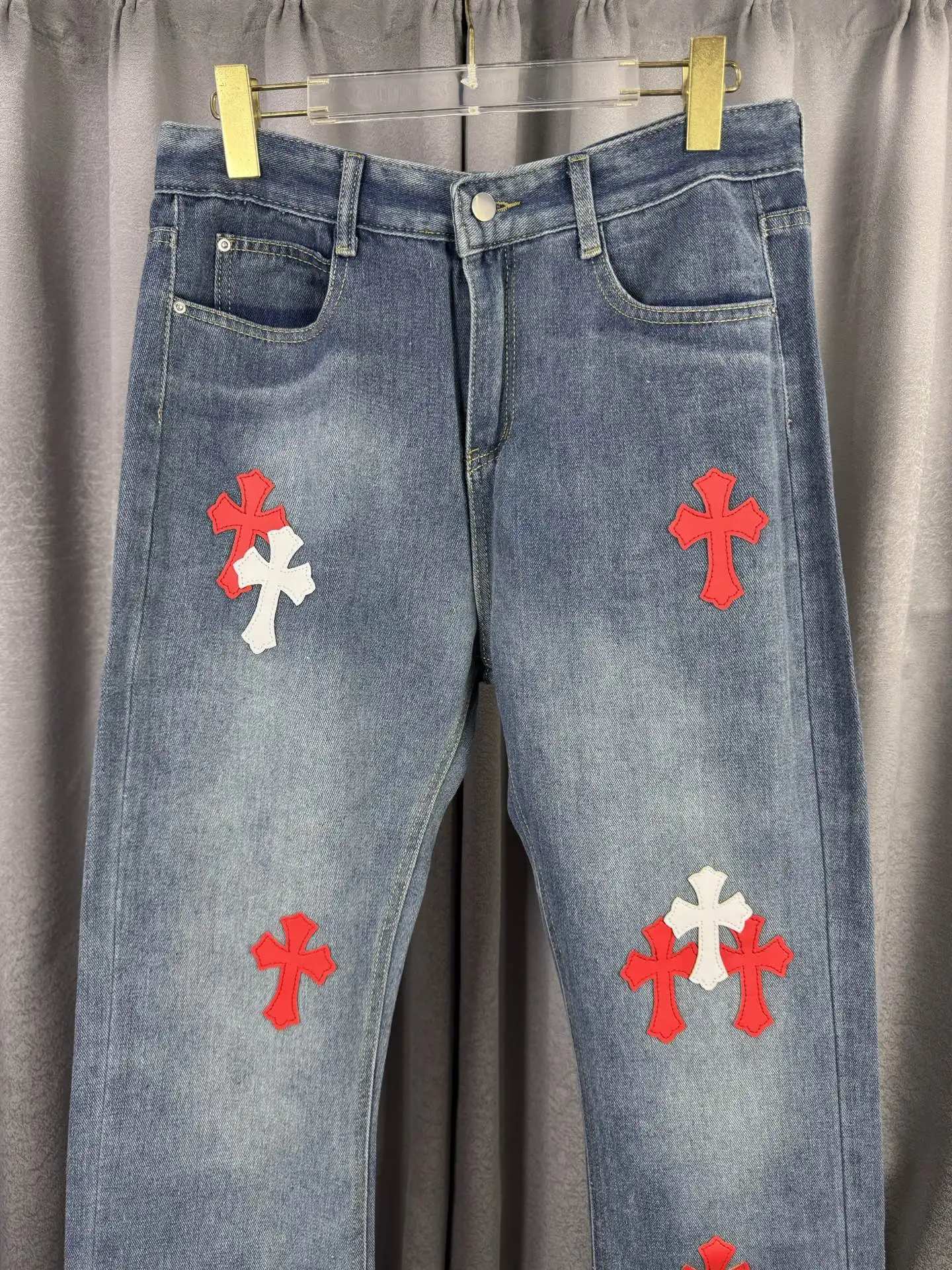 Chrome Hearts Cross Patch Remake Jeans D18019570 — view 3